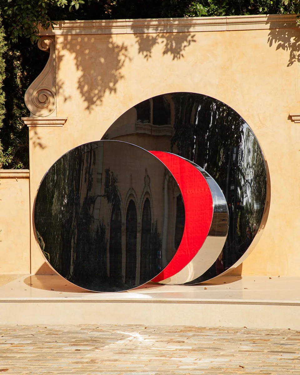  Stainless steel mirror polished sculpture for artist Brad Howe 