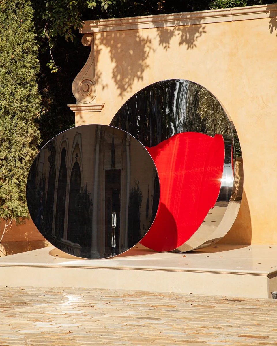  Stainless steel mirror polished sculpture for artist Brad Howe 