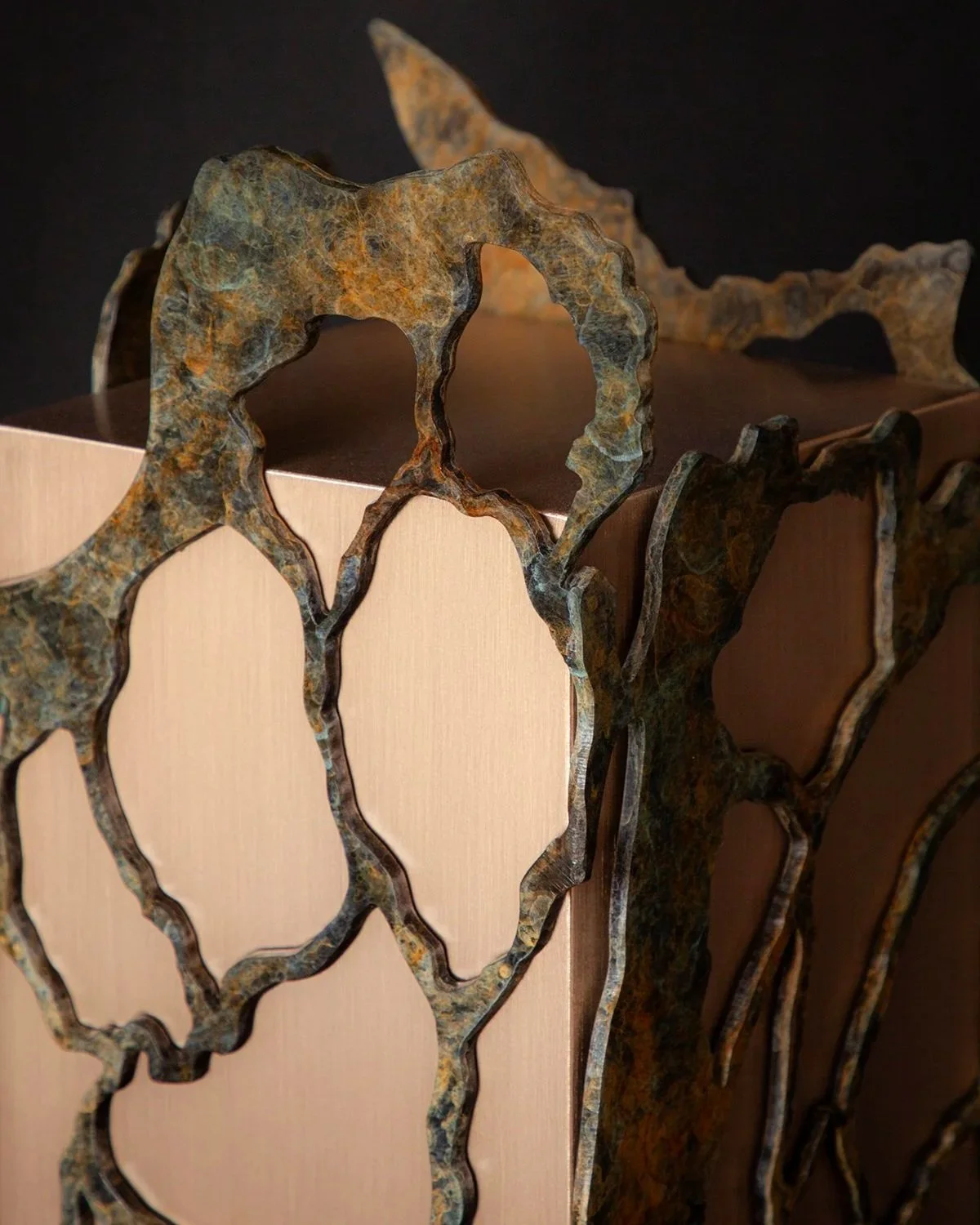  Daniella Algarate: ‘Marble Queen Pothos’ bronze sculpture 