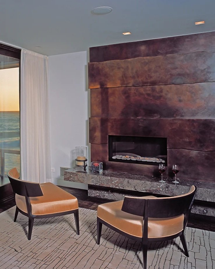  Steel fireplace surround for RJC Builders 