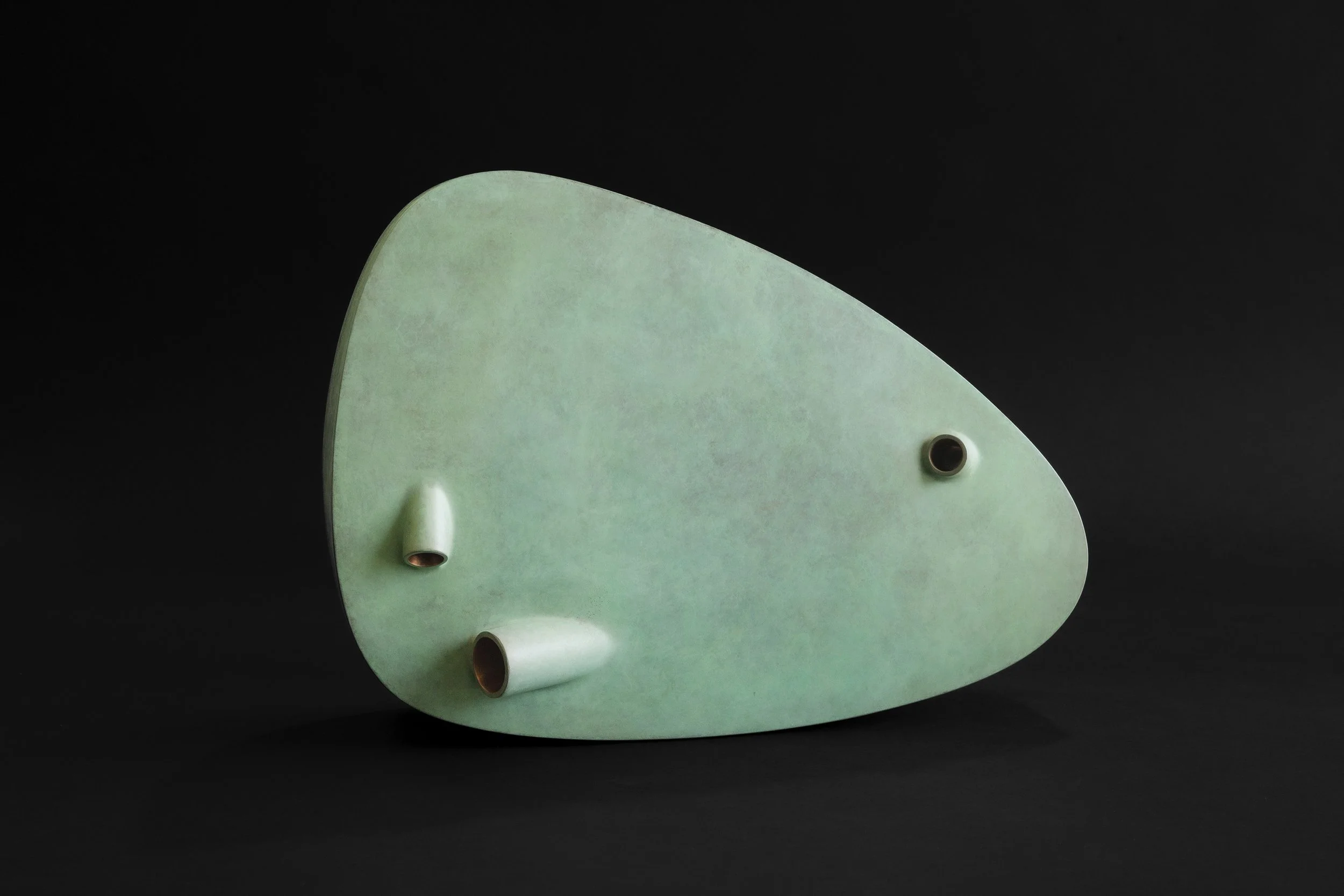  Bronze maquette sculpture with verdigris patina for artist Brad Howe 