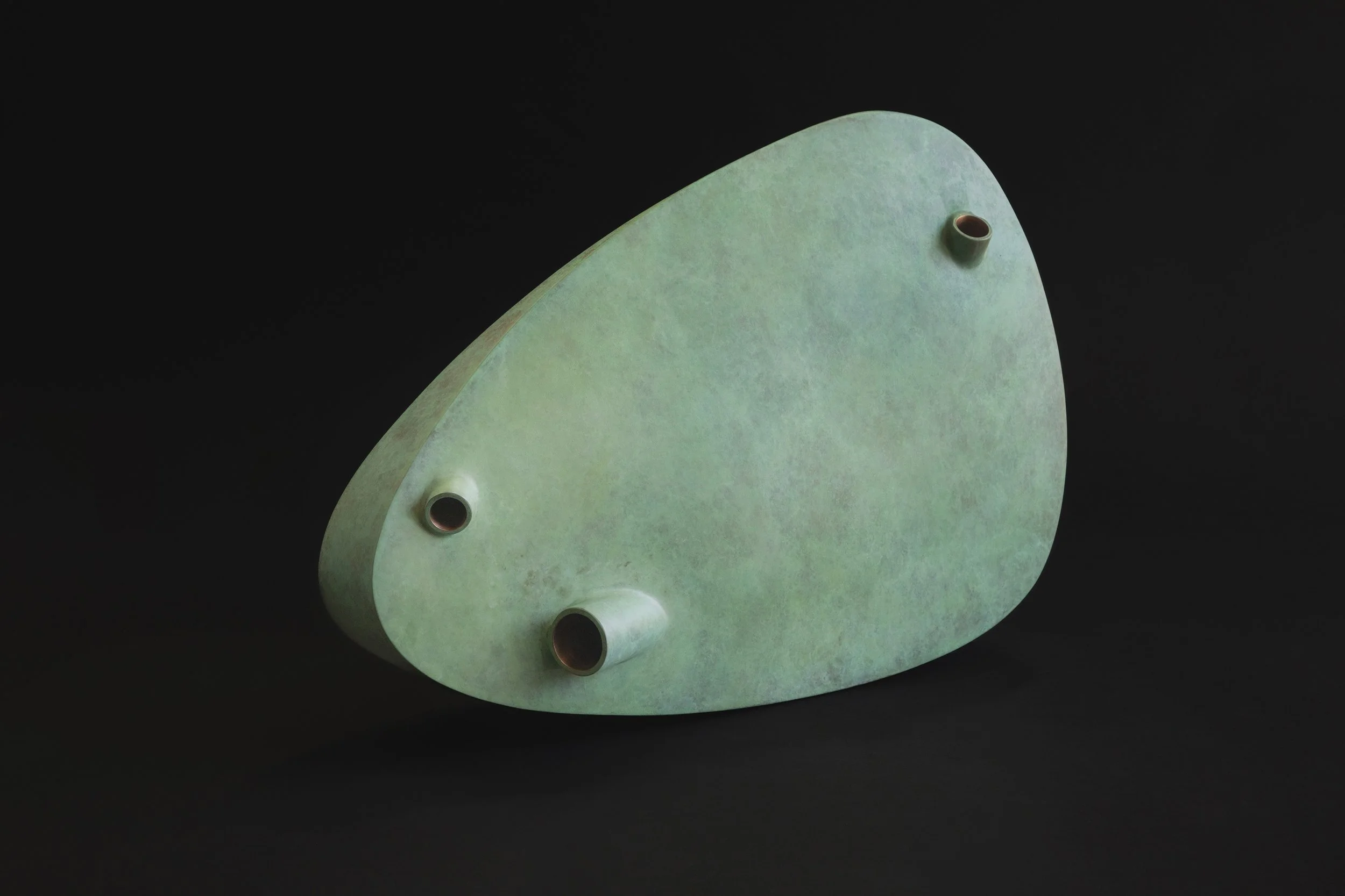  Bronze maquette sculpture with verdigris patina for artist Brad Howe 