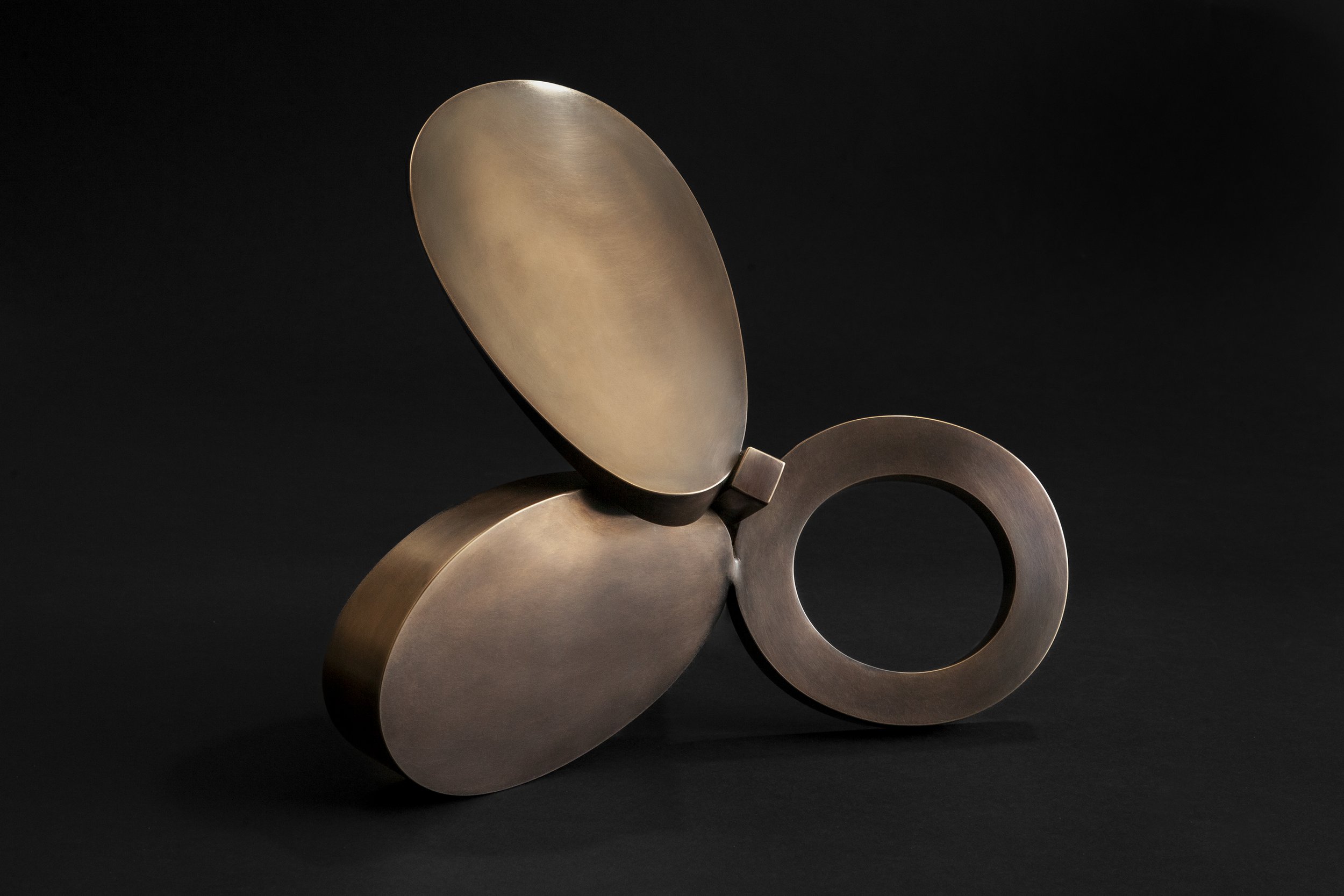  Bronze maquette sculpture with oil rubbed bronze patina for artist Brad Howe 