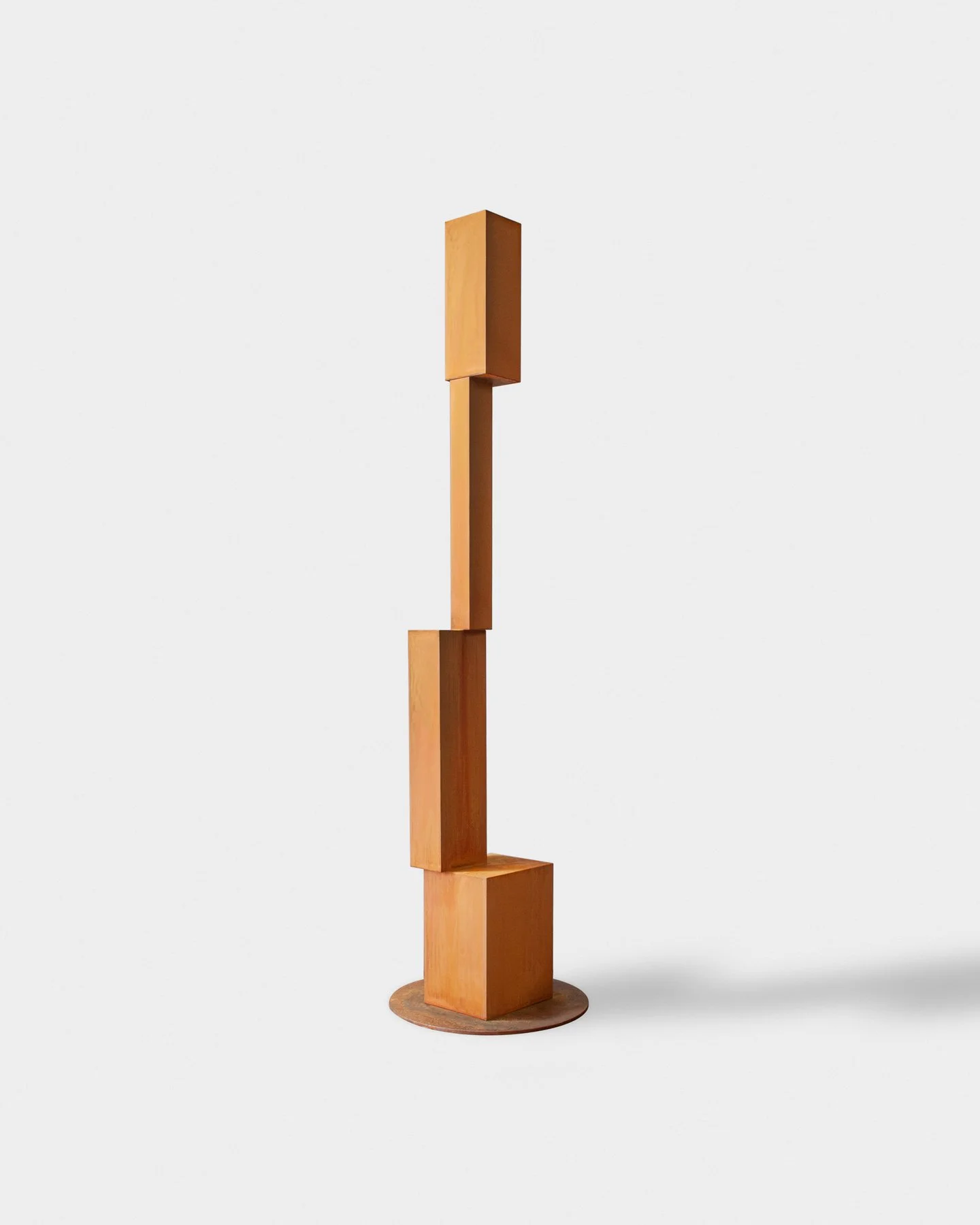  Corten sculpture with rust patina for artist Brad Howe 