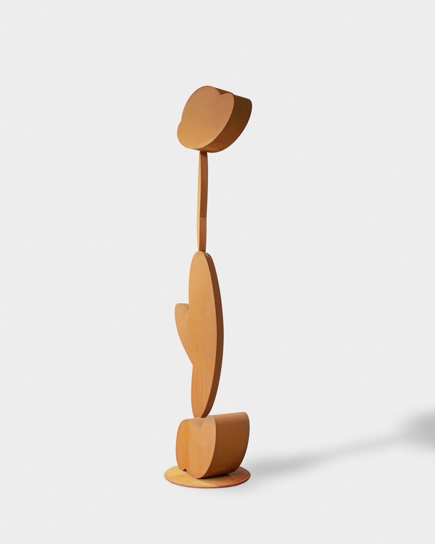  Corten sculpture with rust patina for artist Brad Howe 