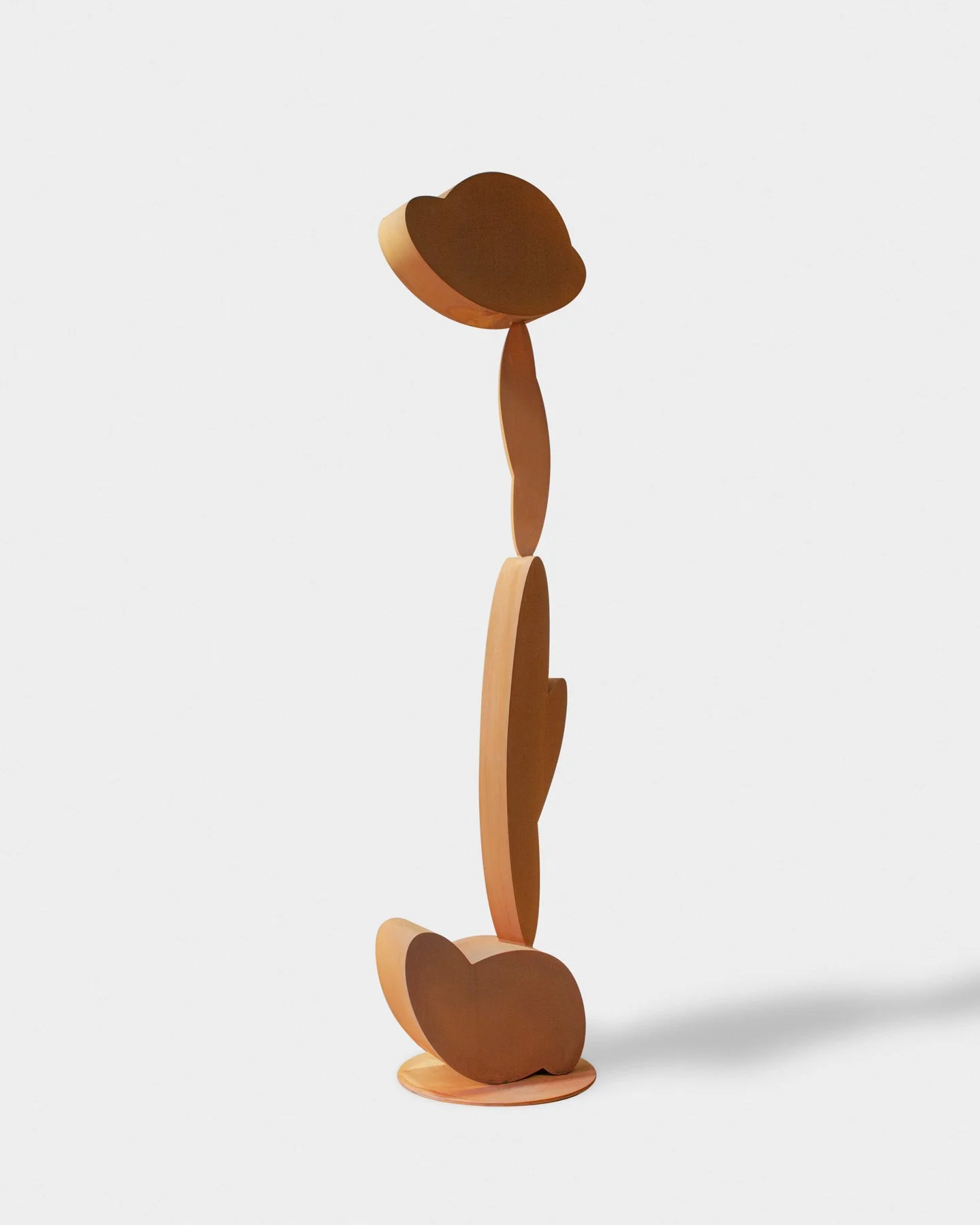  Corten sculpture with rust patina for artist Brad Howe 