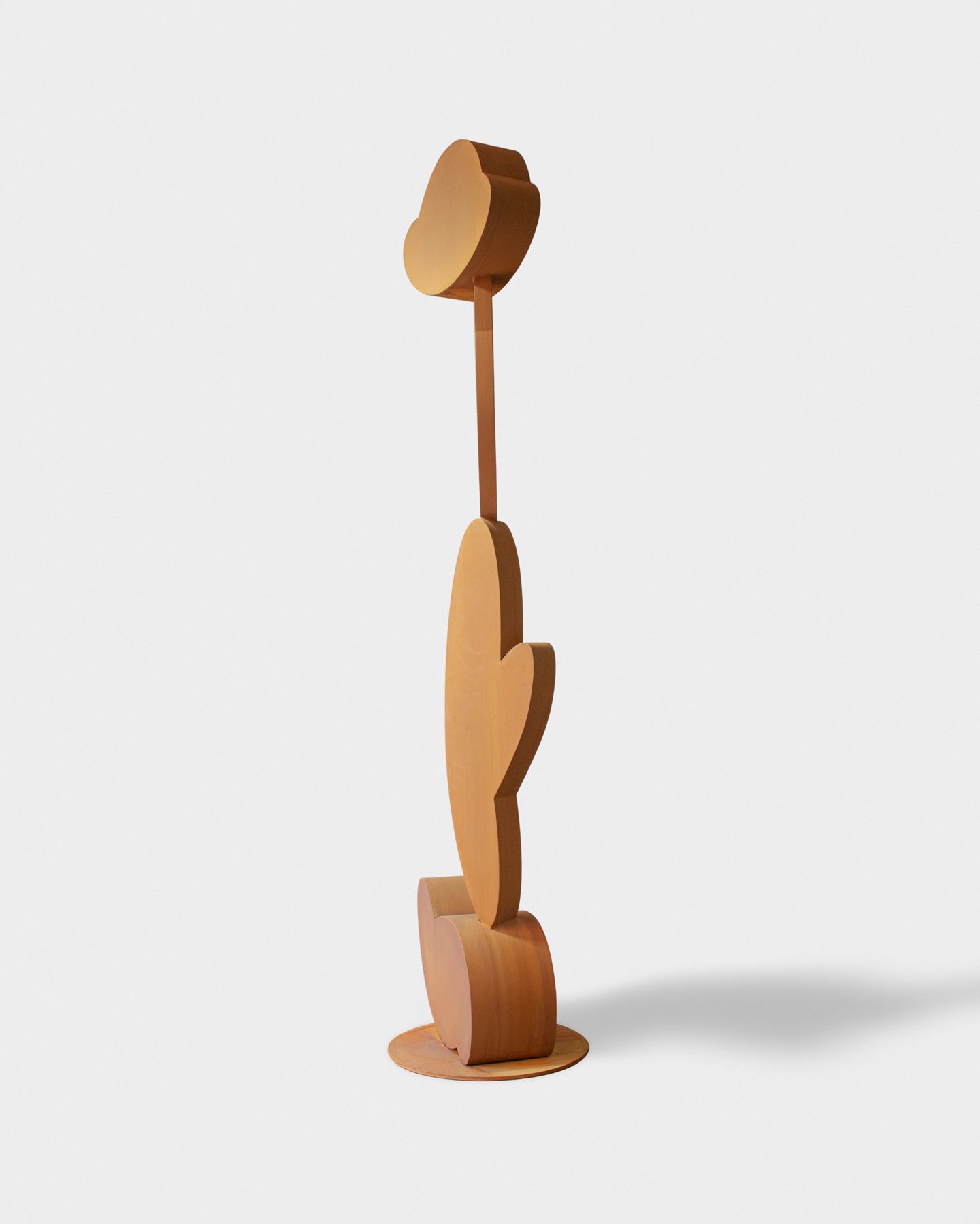  Corten sculpture with rust patina for artist Brad Howe 