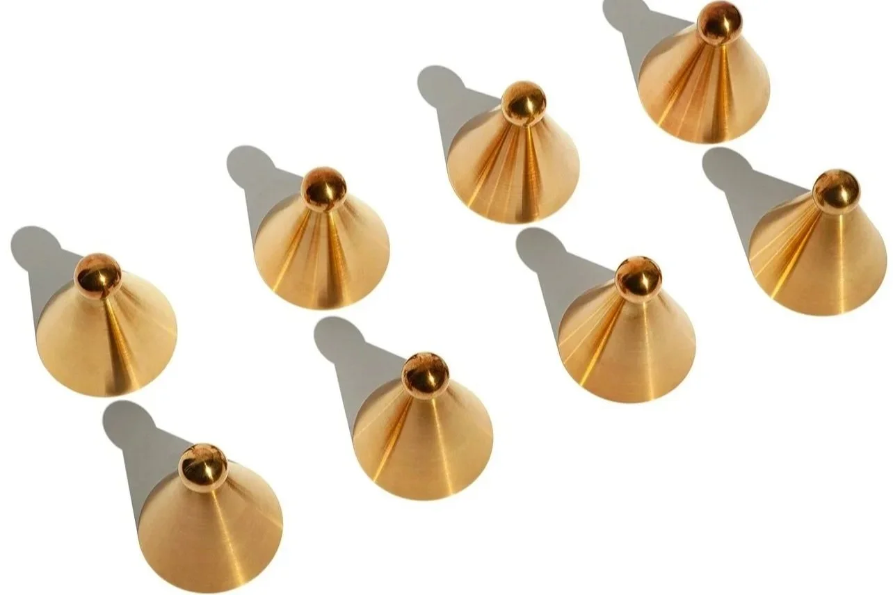  Brass table legs for design firm Studio Shamshiri 