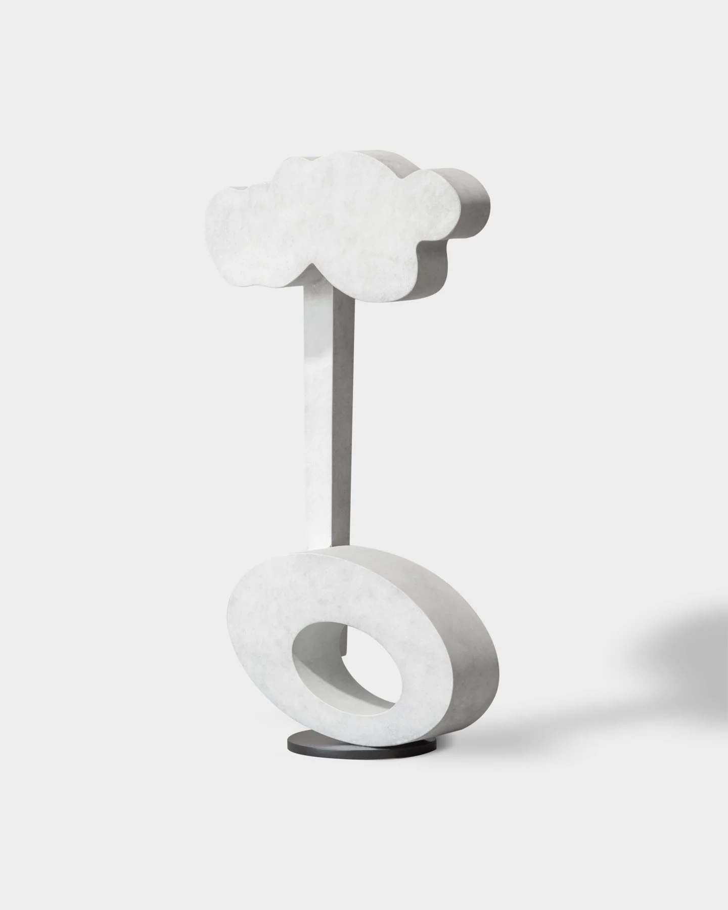  Bronze sculpture with white patina for artist Brad Howe 