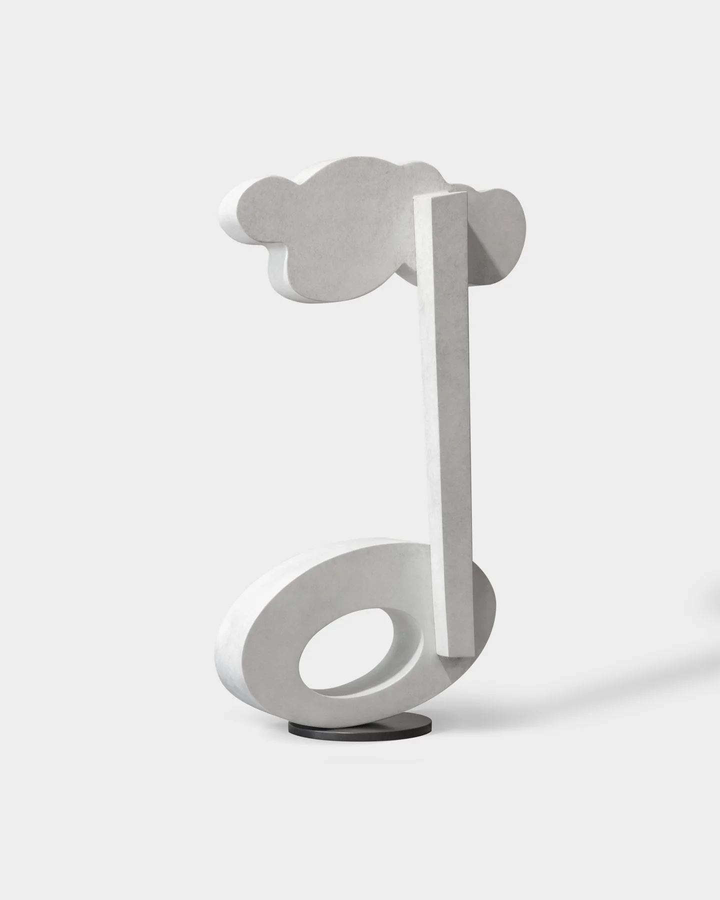  Bronze sculpture with white patina for artist Brad Howe 