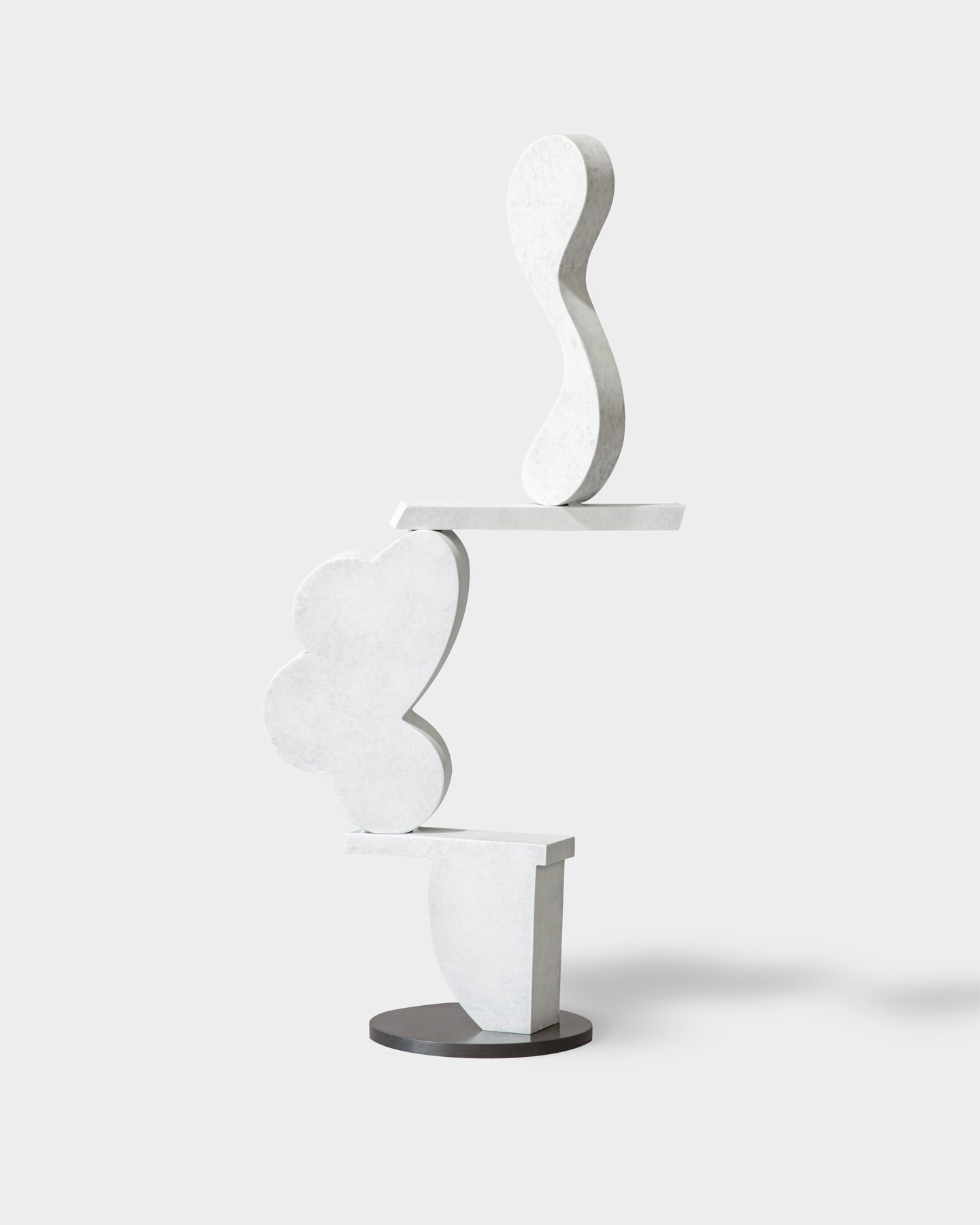  Bronze sculpture with white patina for artist Brad Howe 