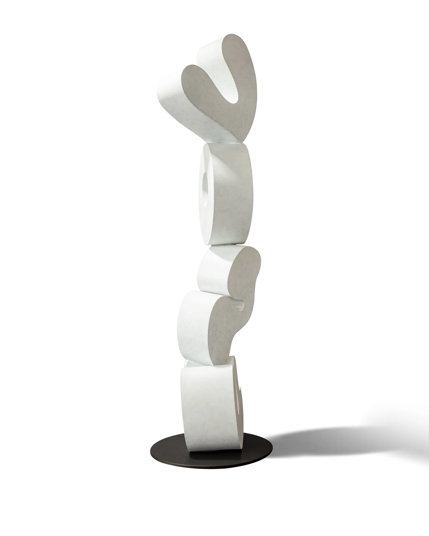  Bronze sculpture with white patina for artist Brad Howe 