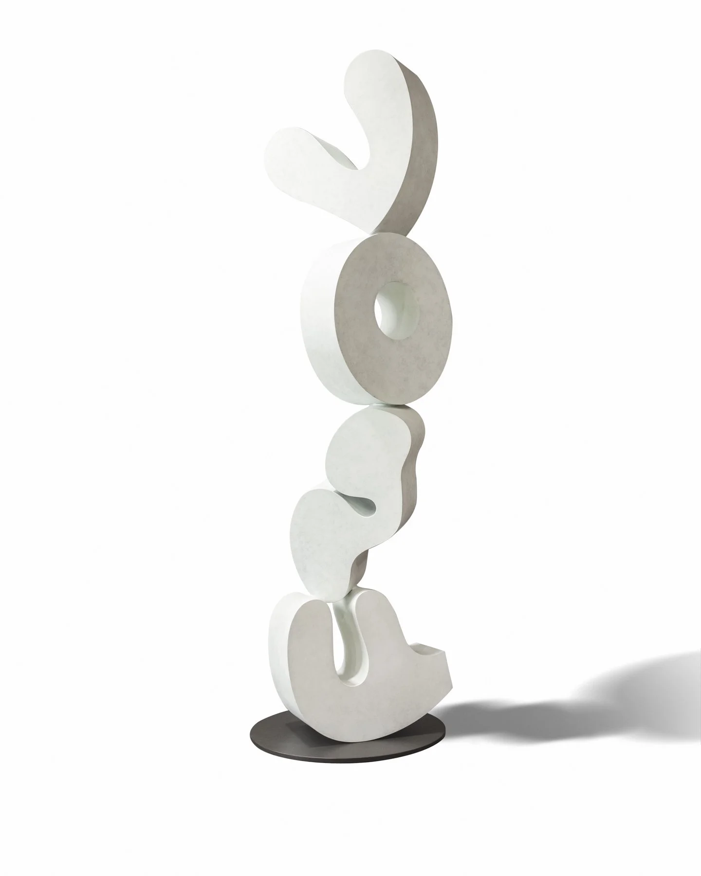  Bronze sculpture with white patina for artist Brad Howe 
