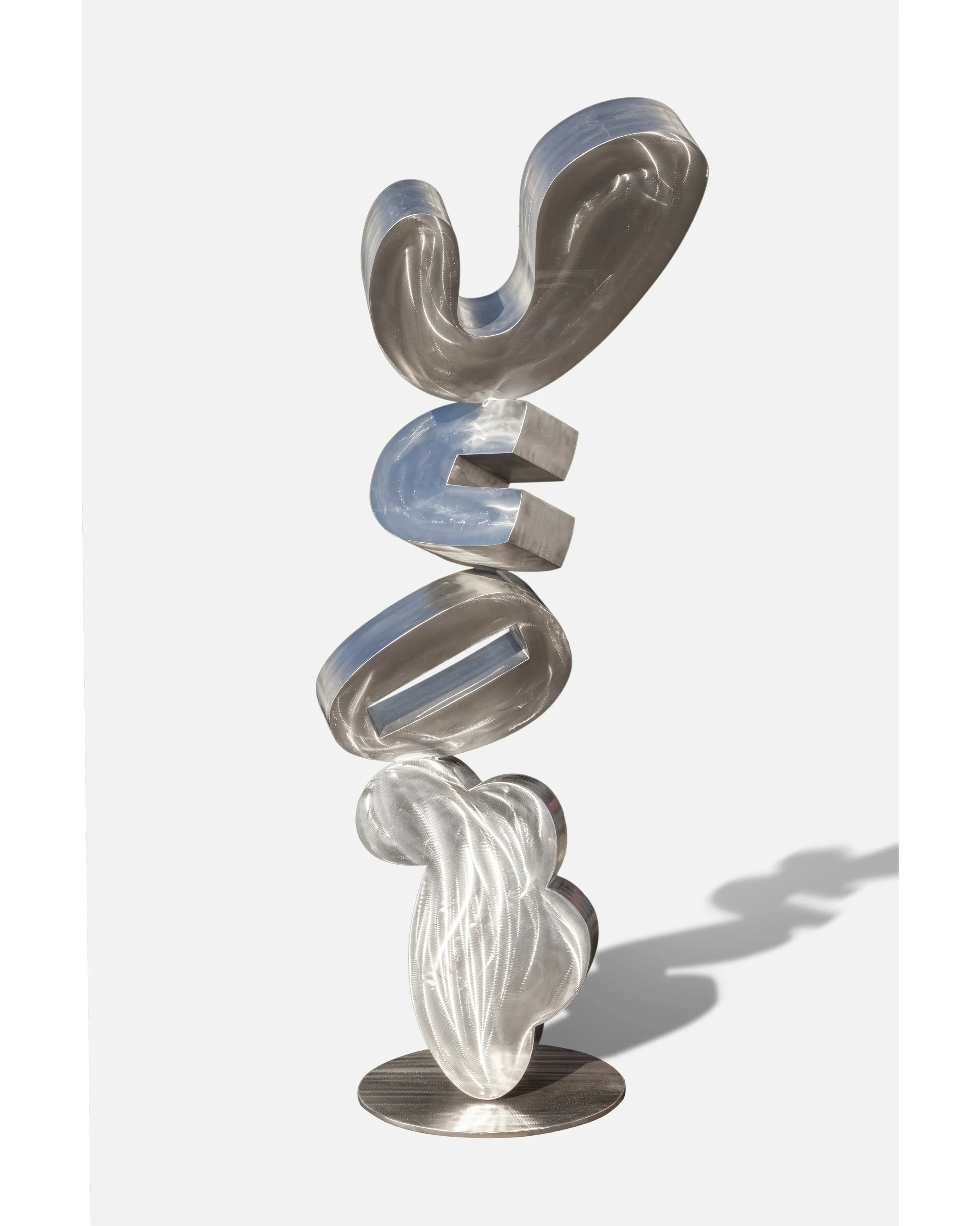  Stainless steel sculpture for artist Brad Howe 