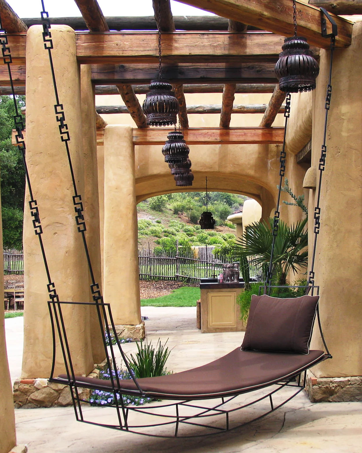  Steel hammock for interior designer Judith Lance 