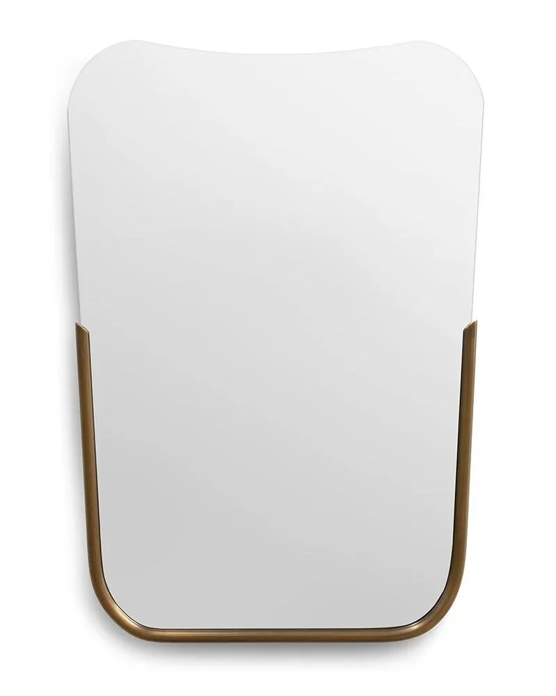  Brass mirror frame for designer Judith Lance 