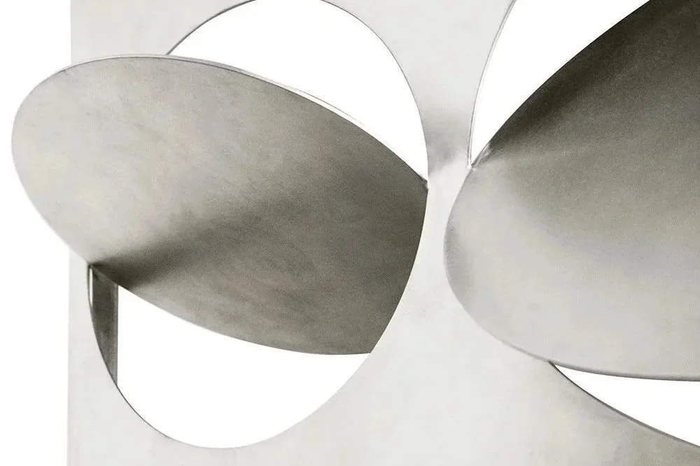  Stainless steel pool partition sculpture for artist Brad Howe 