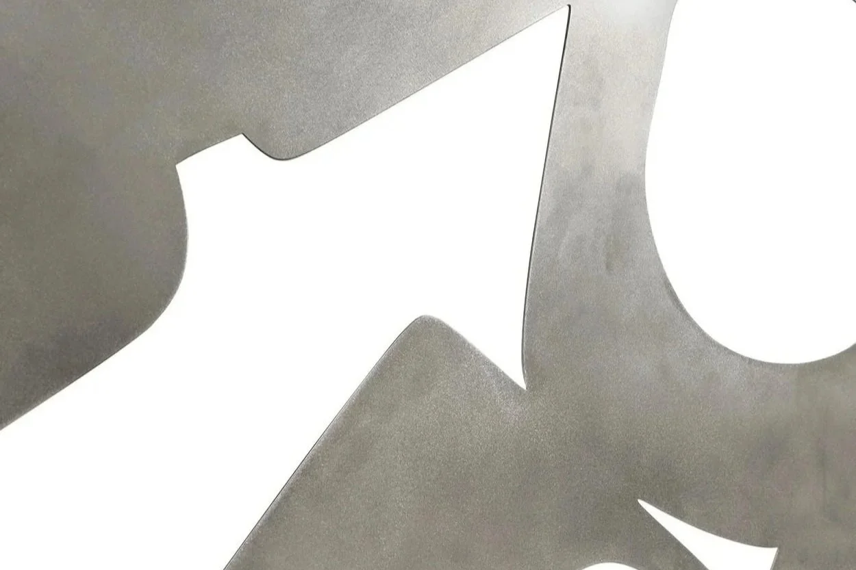  Stainless steel pool partition sculpture for artist Brad Howe 