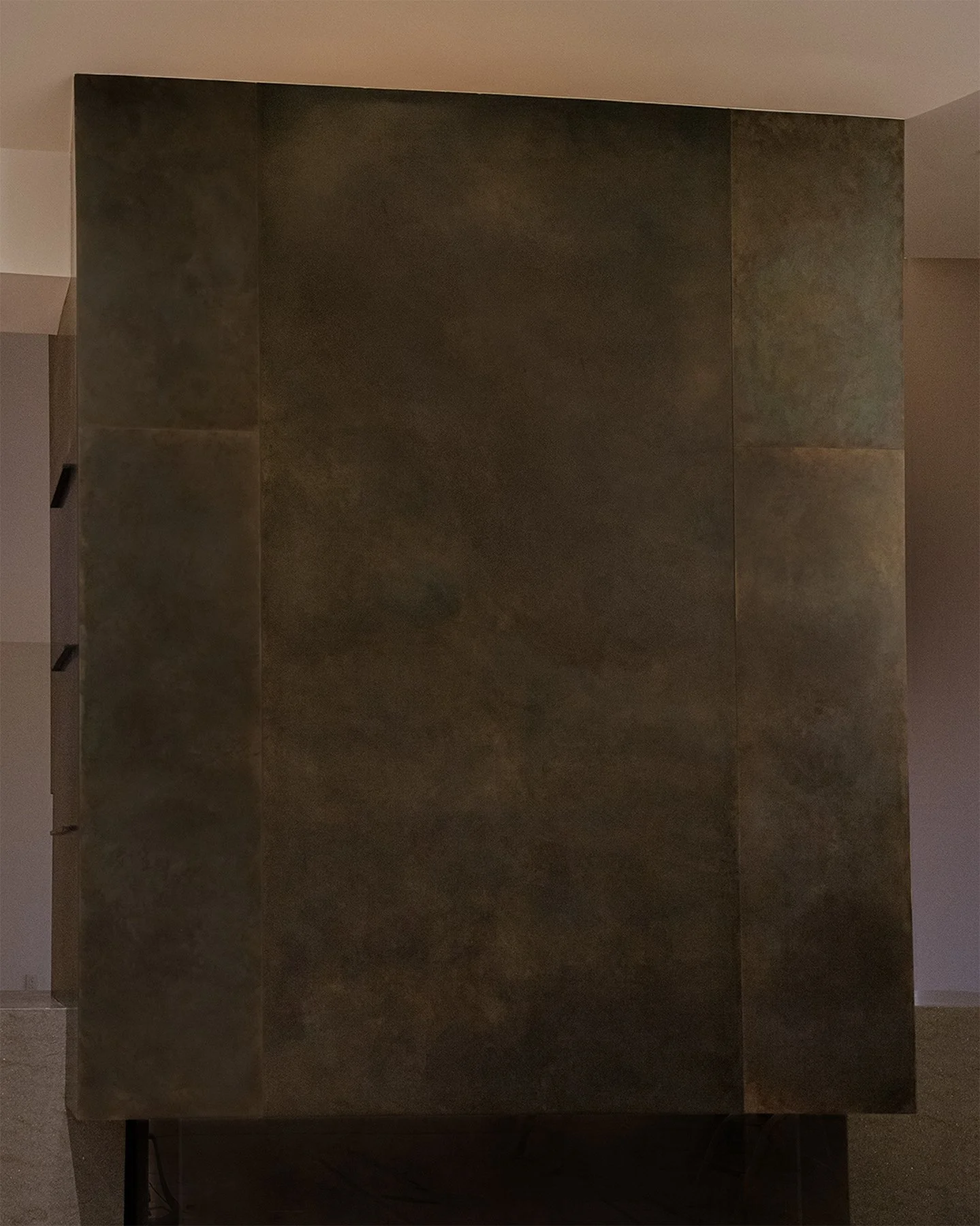  Steel fireplace surround for private client 