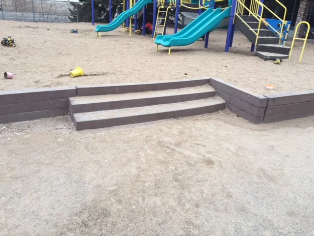 Retaining wall before