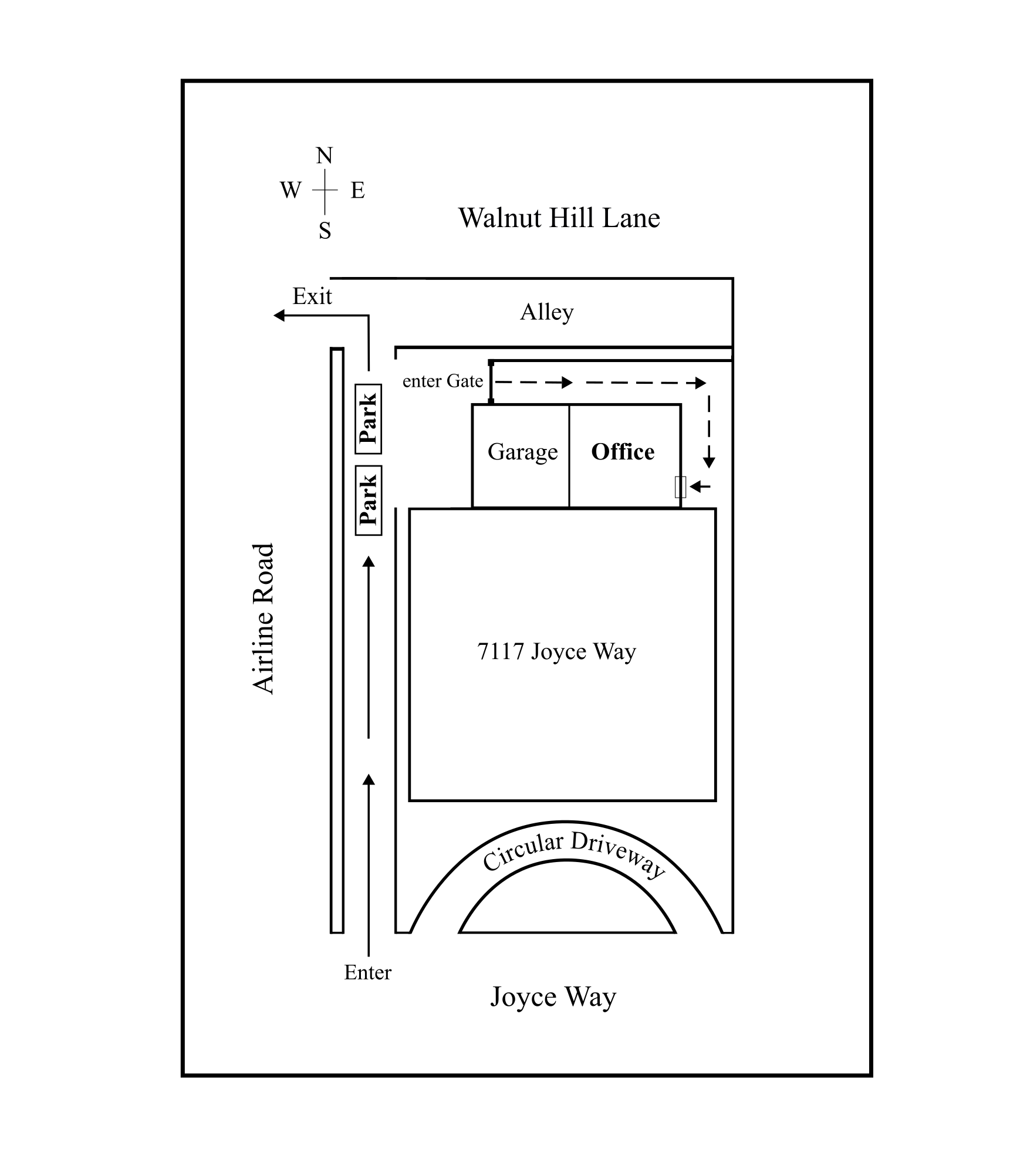 7117 Joyce Way Diagram