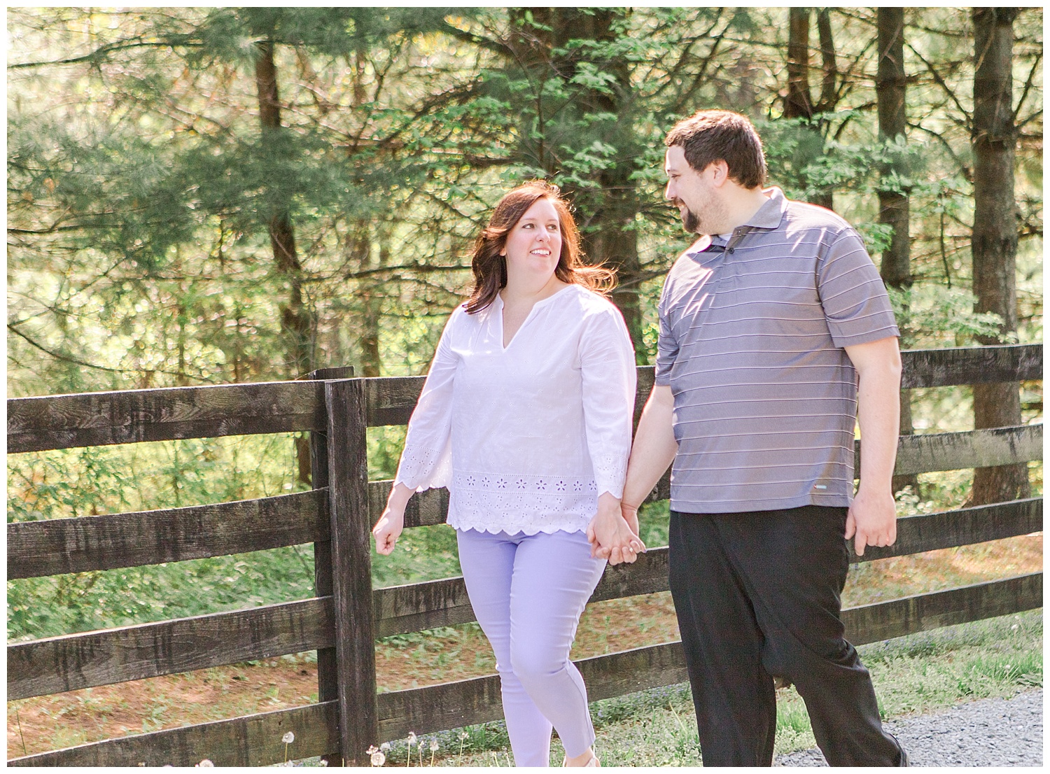 Blenheim Vineyards, Virginia Engagement Session - Holly + Ken