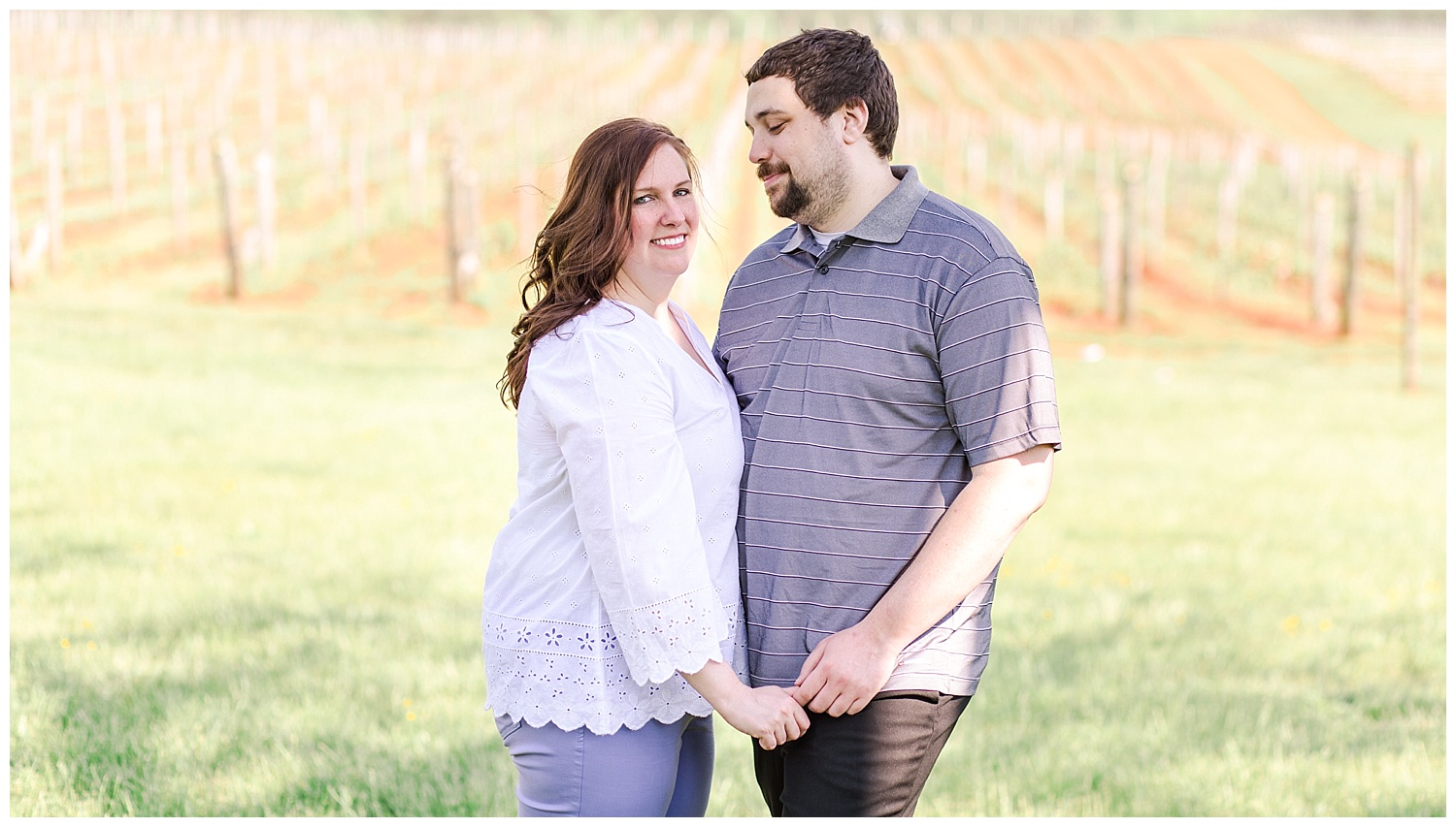 Blenheim Vineyards, Virginia Engagement Session - Holly + Ken