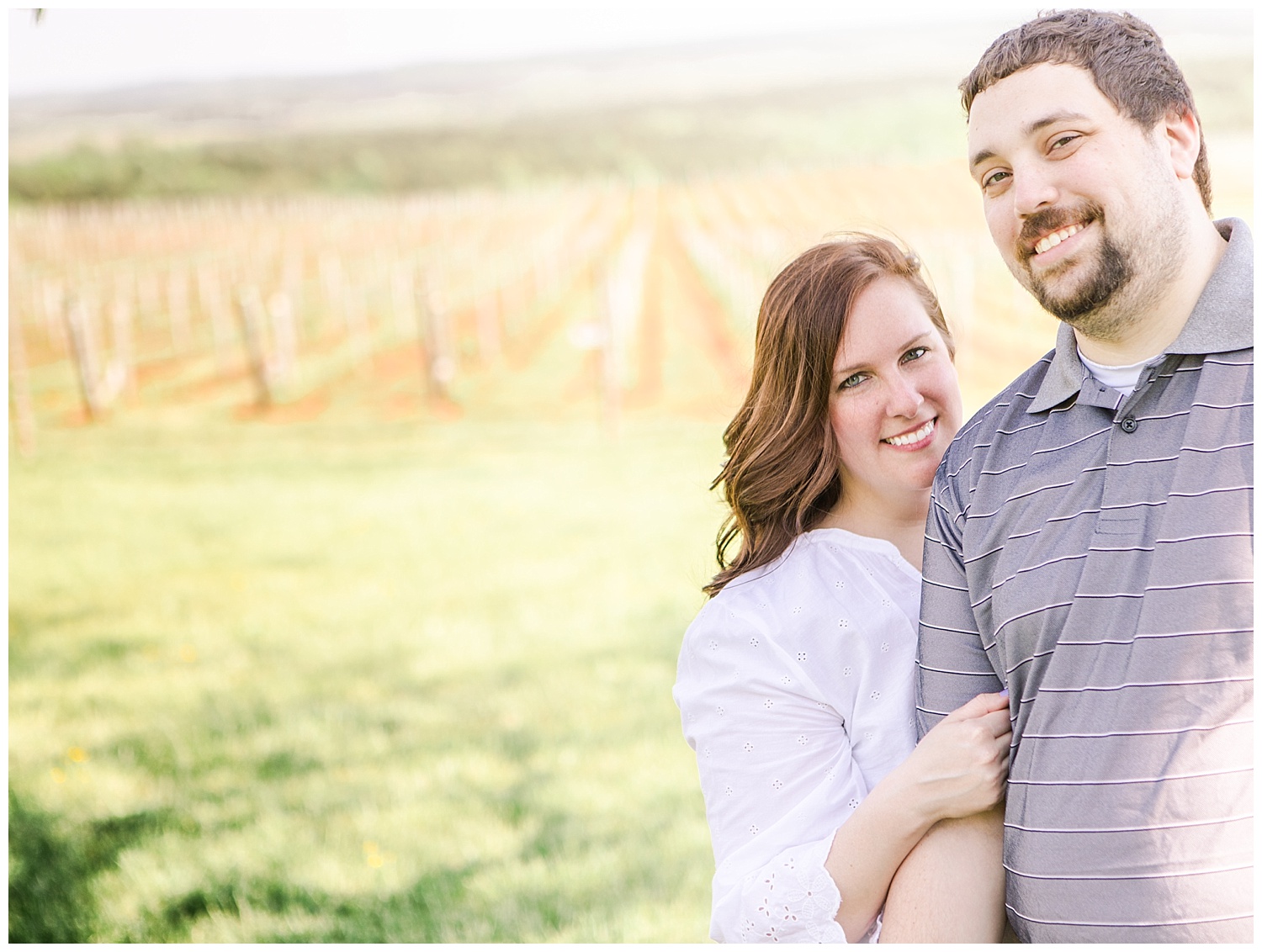 Blenheim Vineyards, VA Engagement Session - Holly + Ken