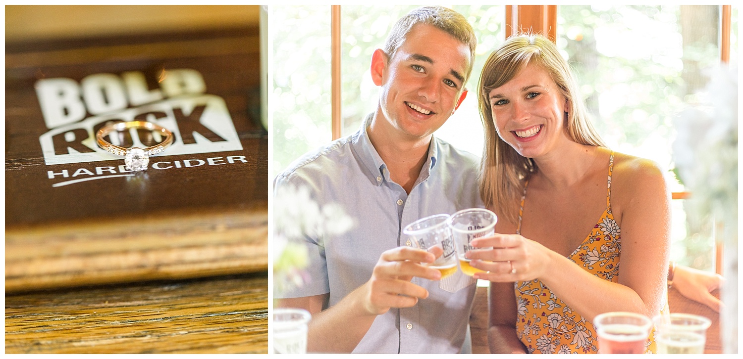 Virginia Engagement at Bold Rock Cidery