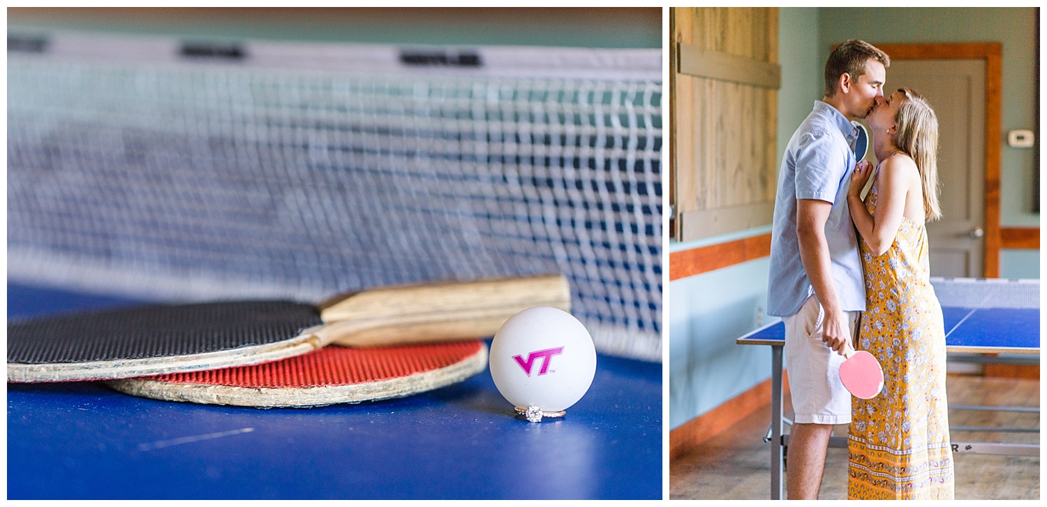 Virginia Engagement at Bold Rock Cidery - Ping Pong