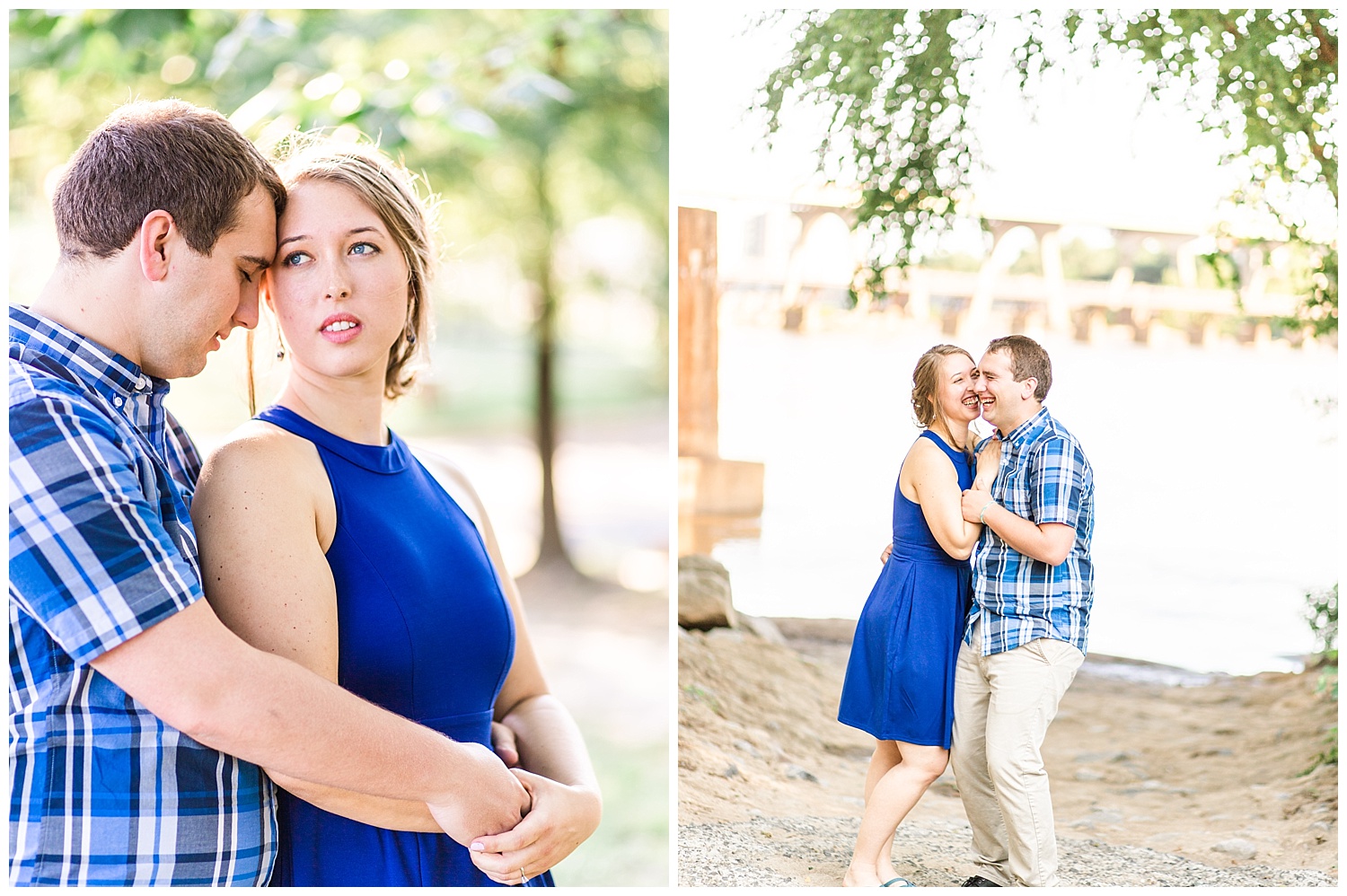 Richmond Engagement Session at Tredegar Ironworks and Brown's Island - Morgan + Kevin