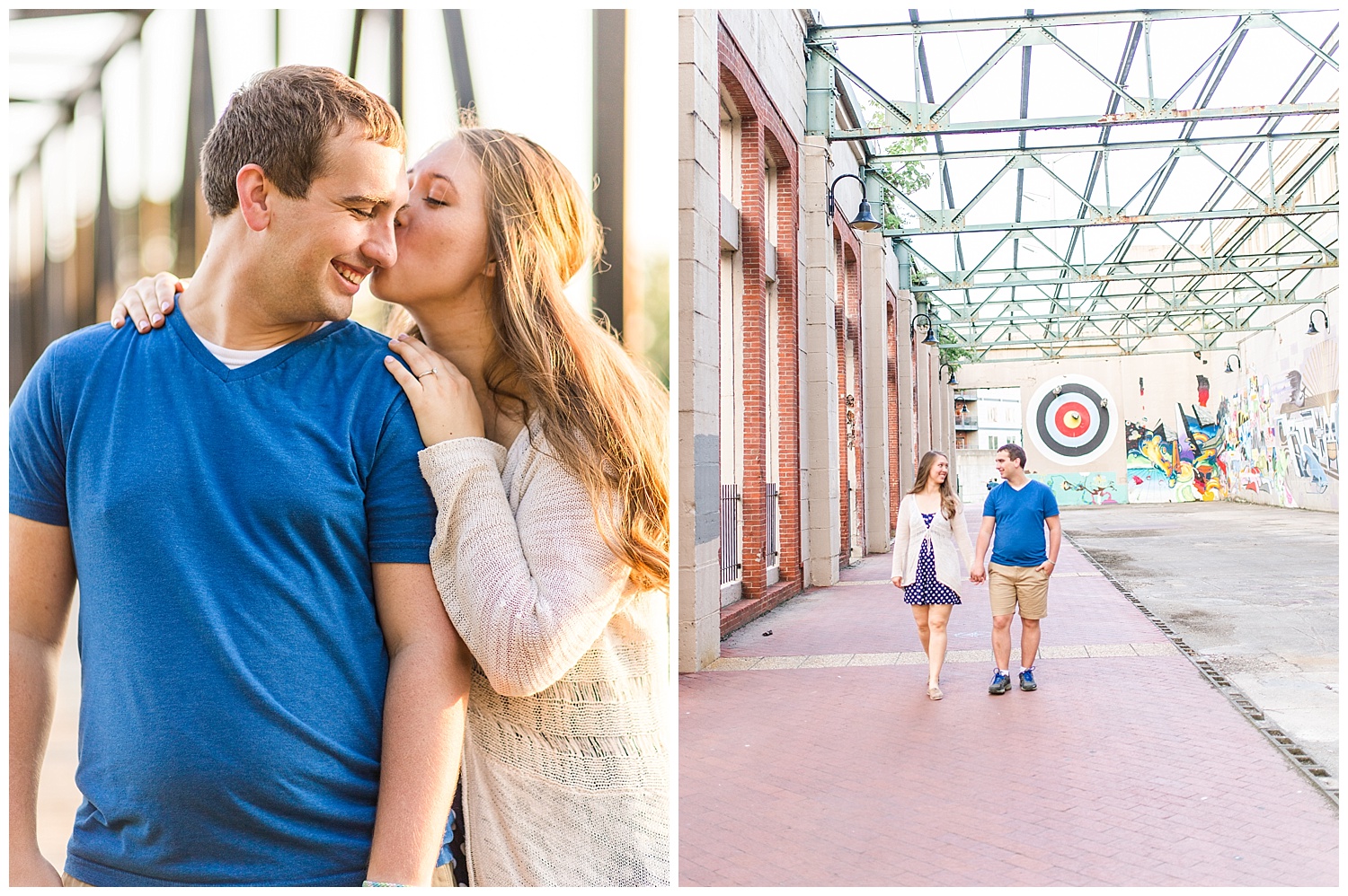 Richmond Engagement Session at Tredegar Ironworks and Brown's Island - Morgan + Kevin