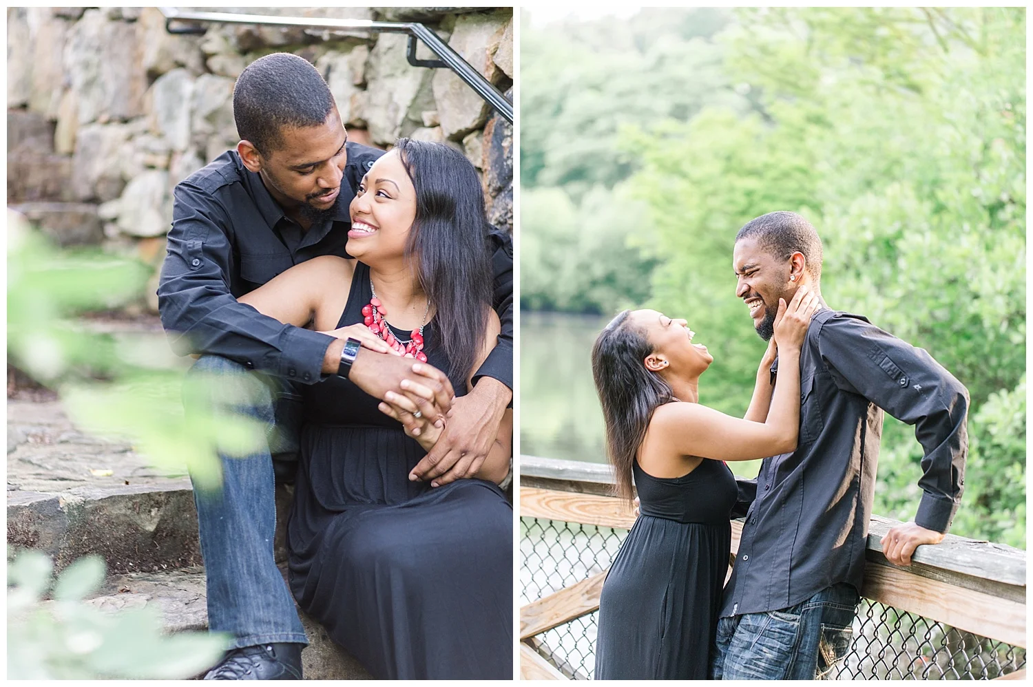  Mid-Lothian Mines Park Engagement Portraits in Richmond 