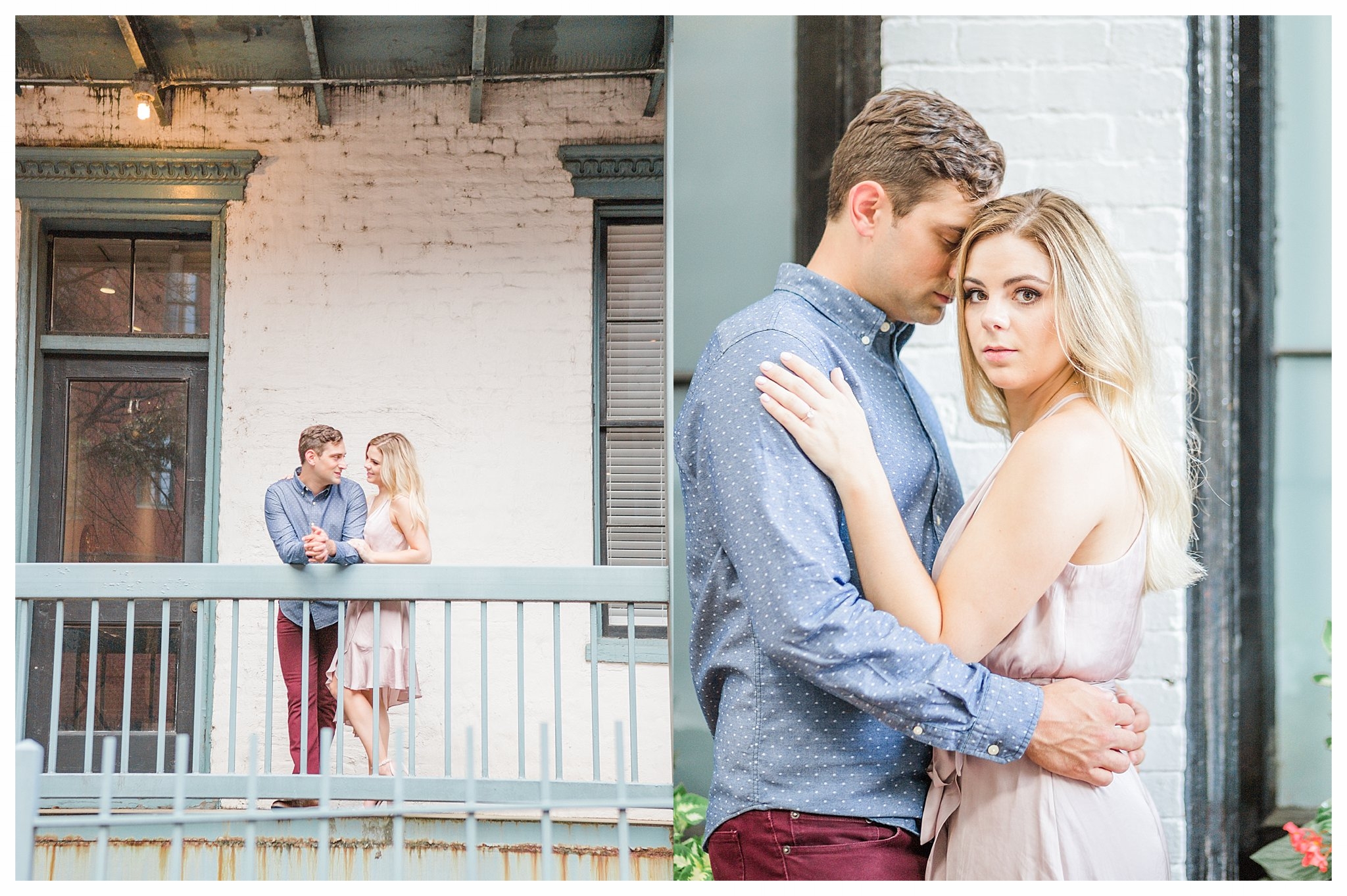 Richmond Engagement Photos - Shockoe Bottom - Katie + Reid