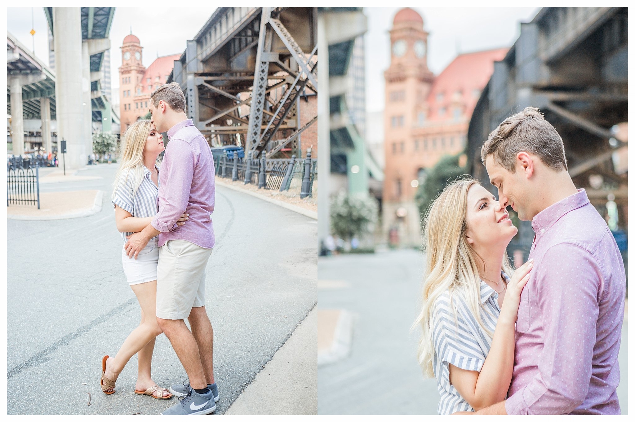 Richmond Engagement Photos - Shockoe Bottom Main Street Station - Katie + Reid