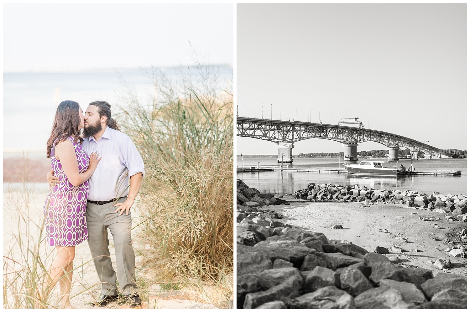 Yorktown Beach Engagement Photos - Sarah + Patrick