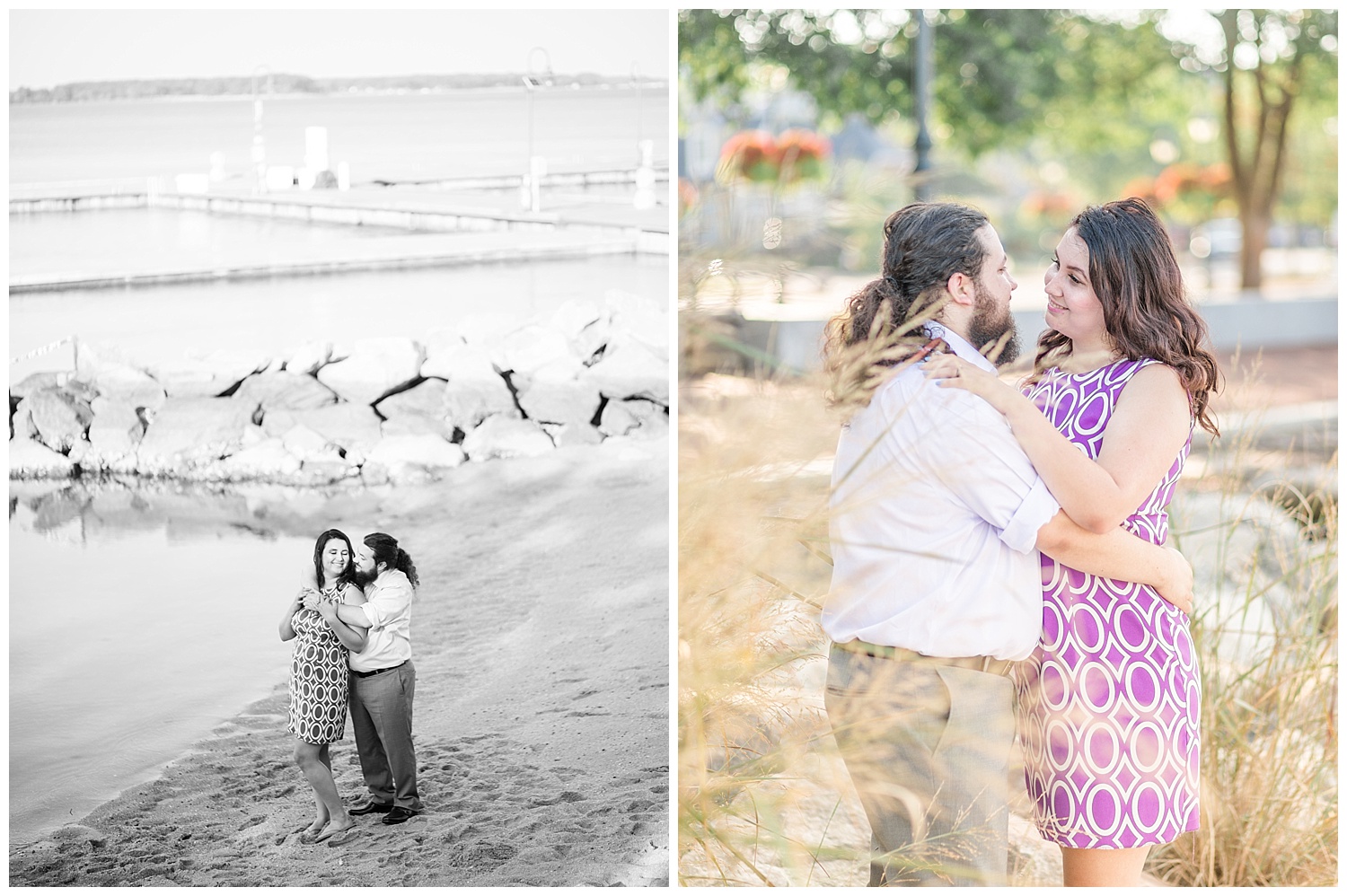 Yorktown Beach Engagement Photos - Sarah + Patrick