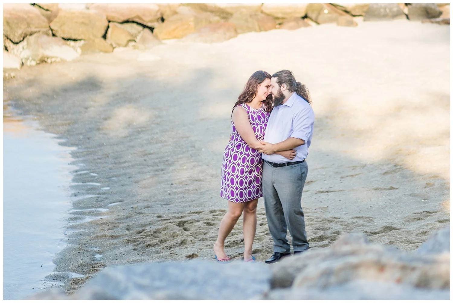 Yorktown Beach Engagement Photos - Sarah + Patrick