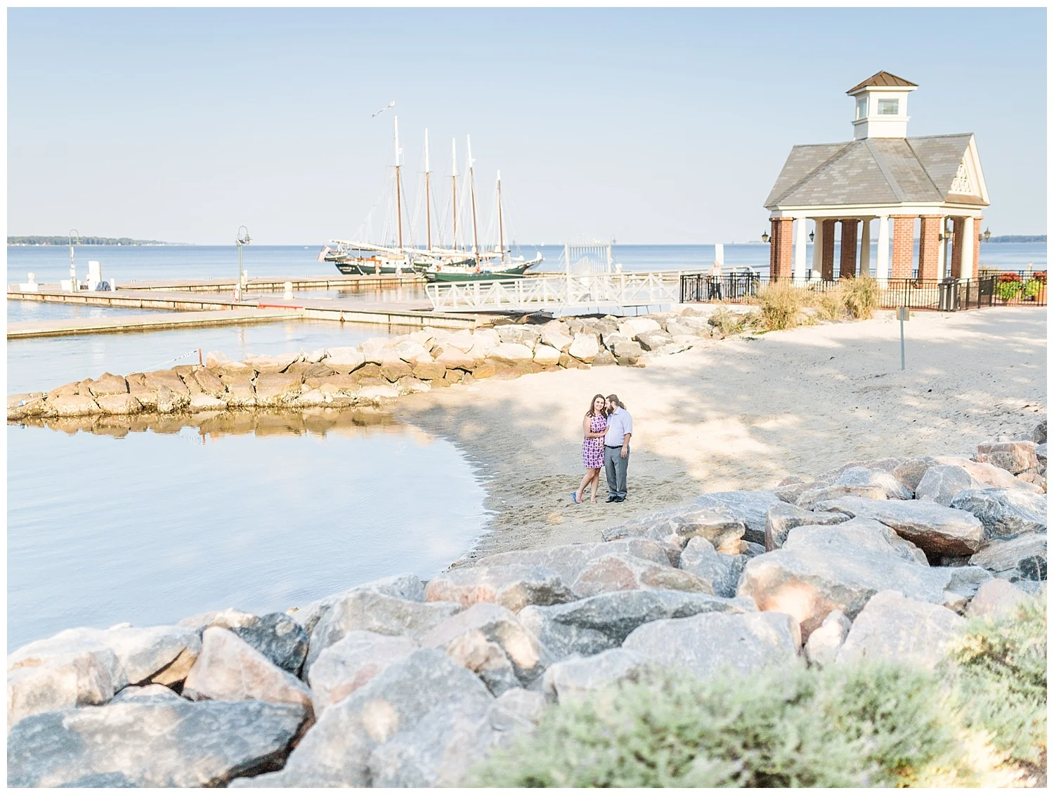 Yorktown Beach Engagement Photos - Sarah + Patrick