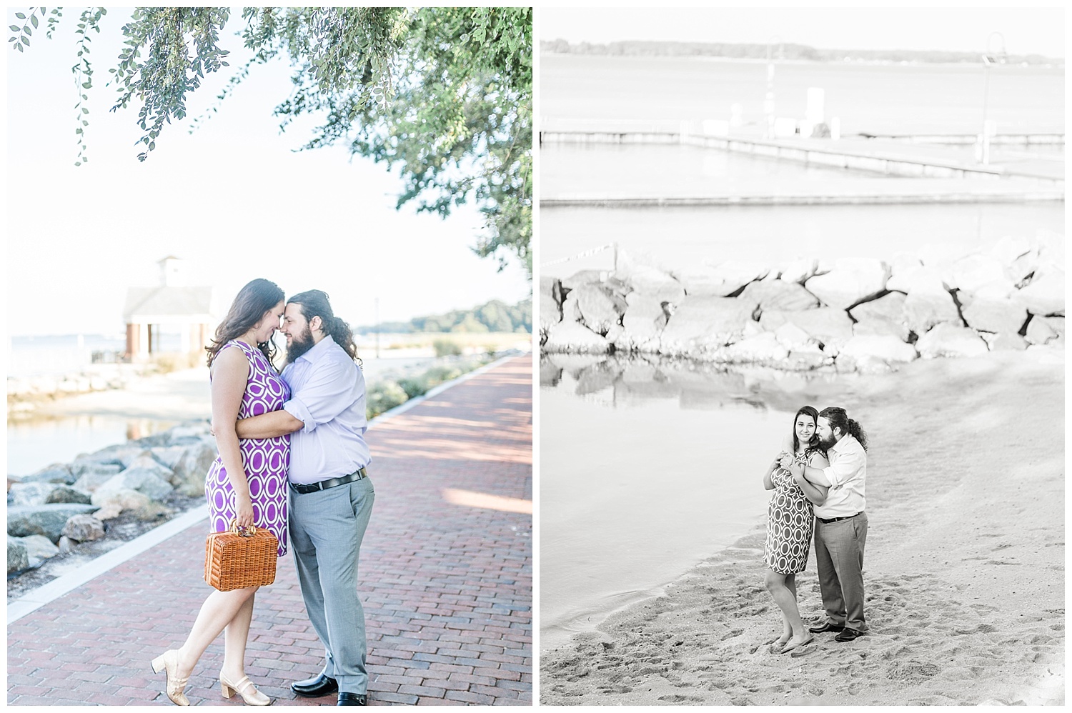 Yorktown Beach Engagement Photos - Sarah + Patrick