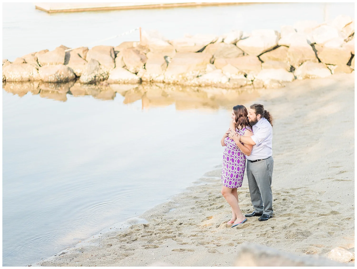 Yorktown Beach Engagement Photos - Sarah + Patrick