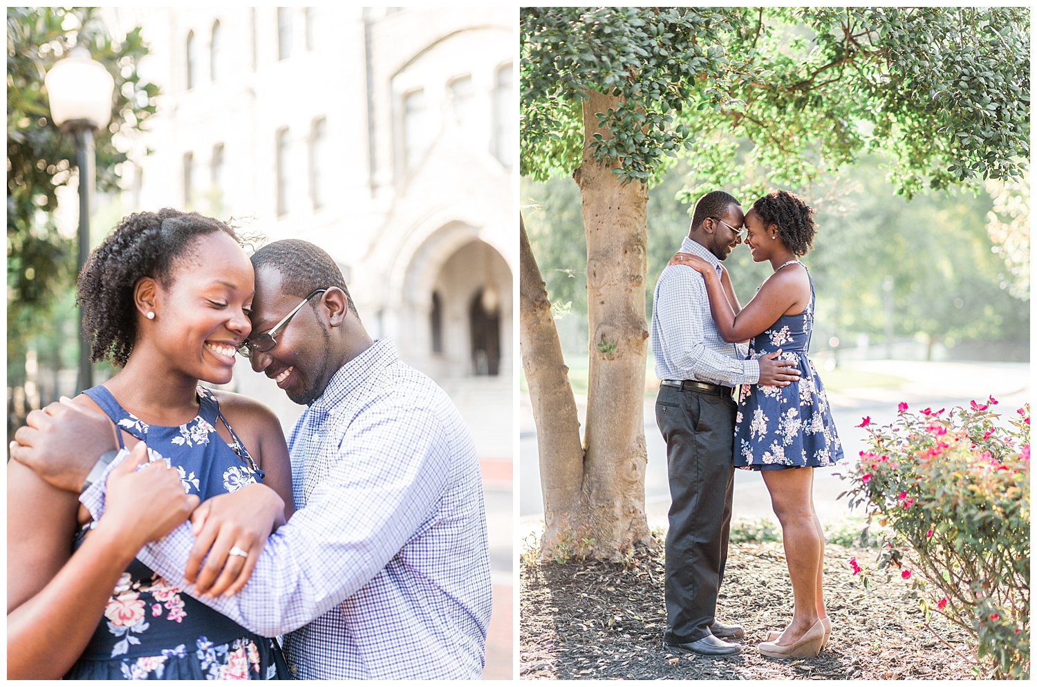 Virginia State Capitol engagement session - Cherise + Jeremy