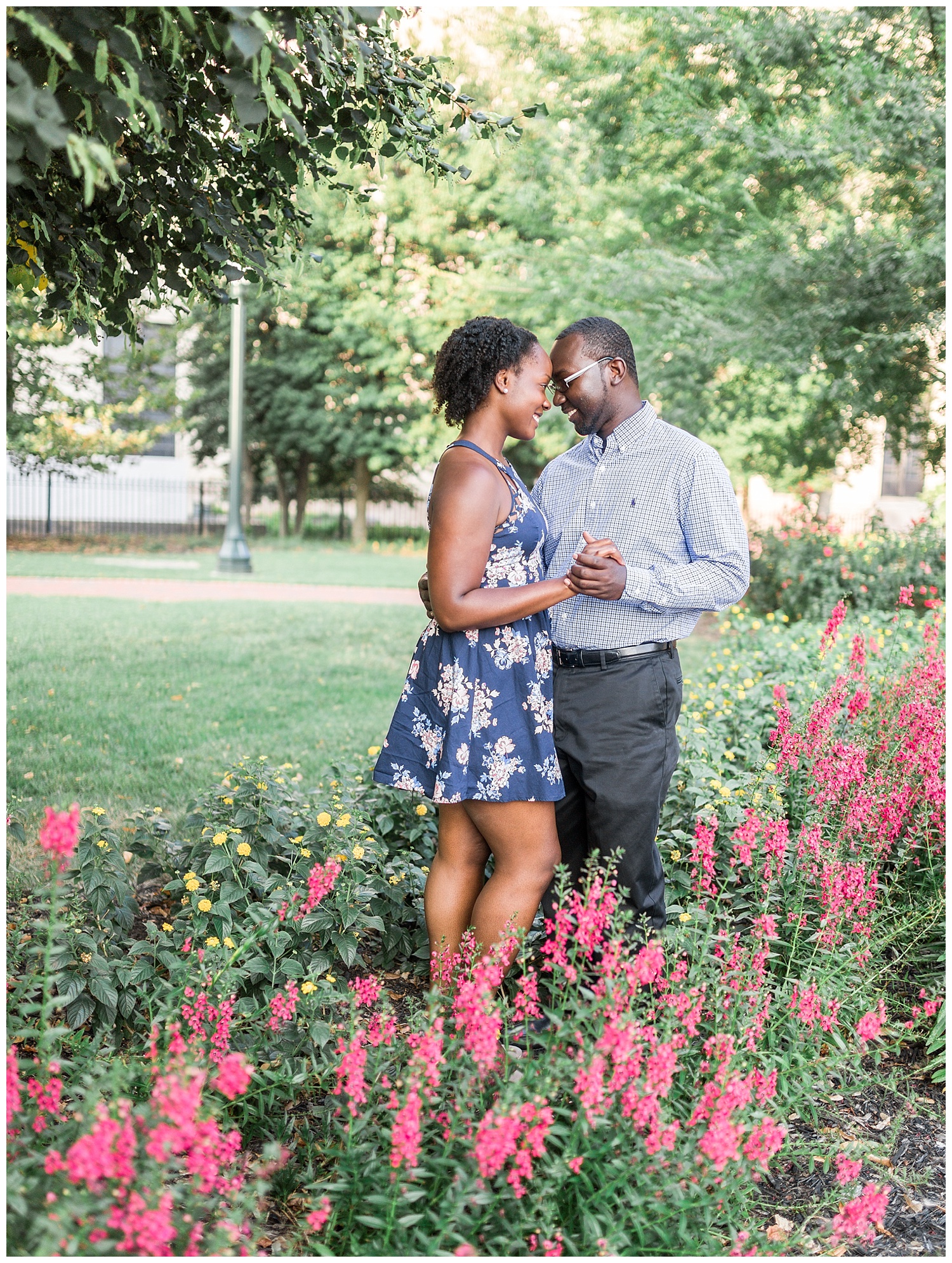 Virginia State Capitol engagement session - Cherise + Jeremy