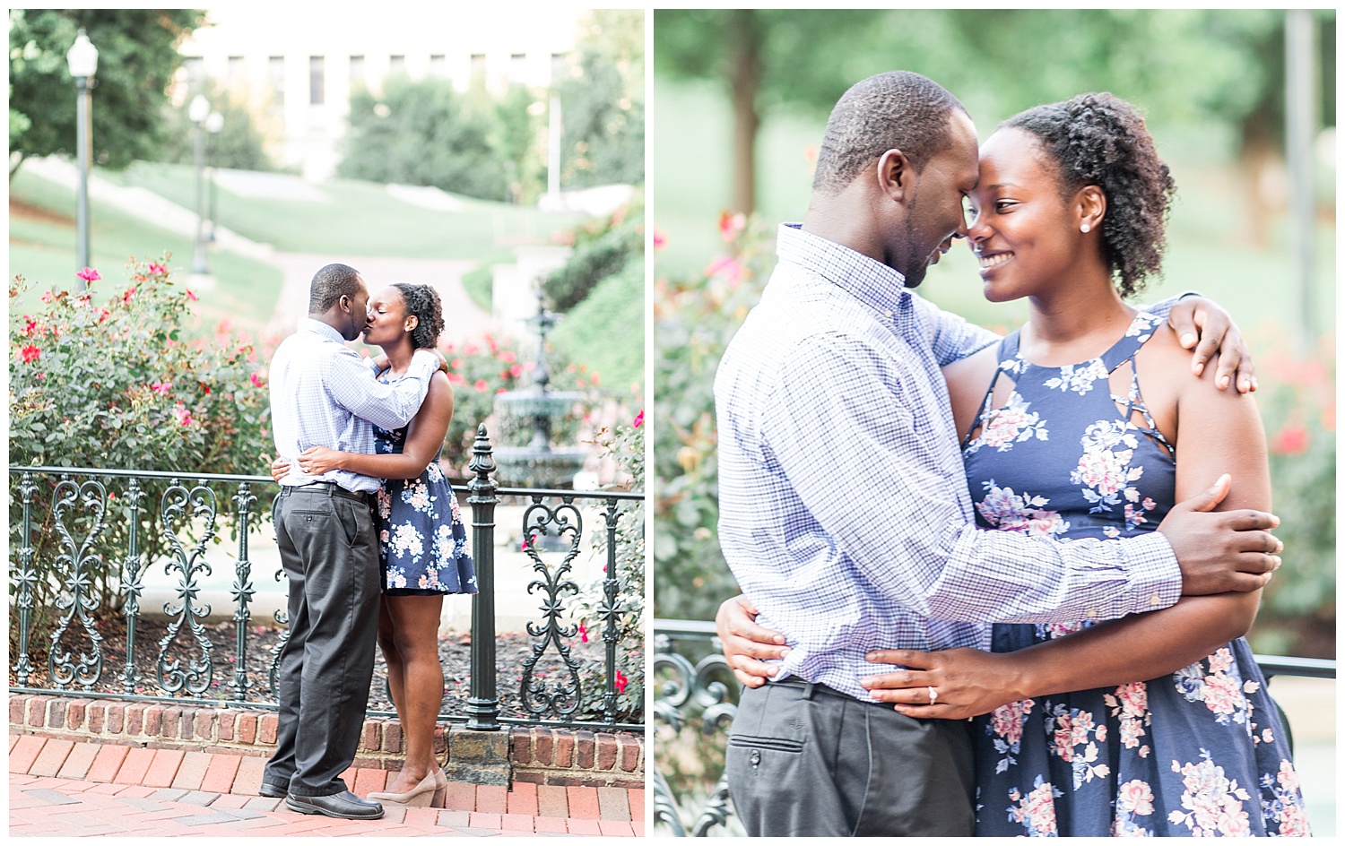 Virginia State Capitol engagement session - Cherise + Jeremy