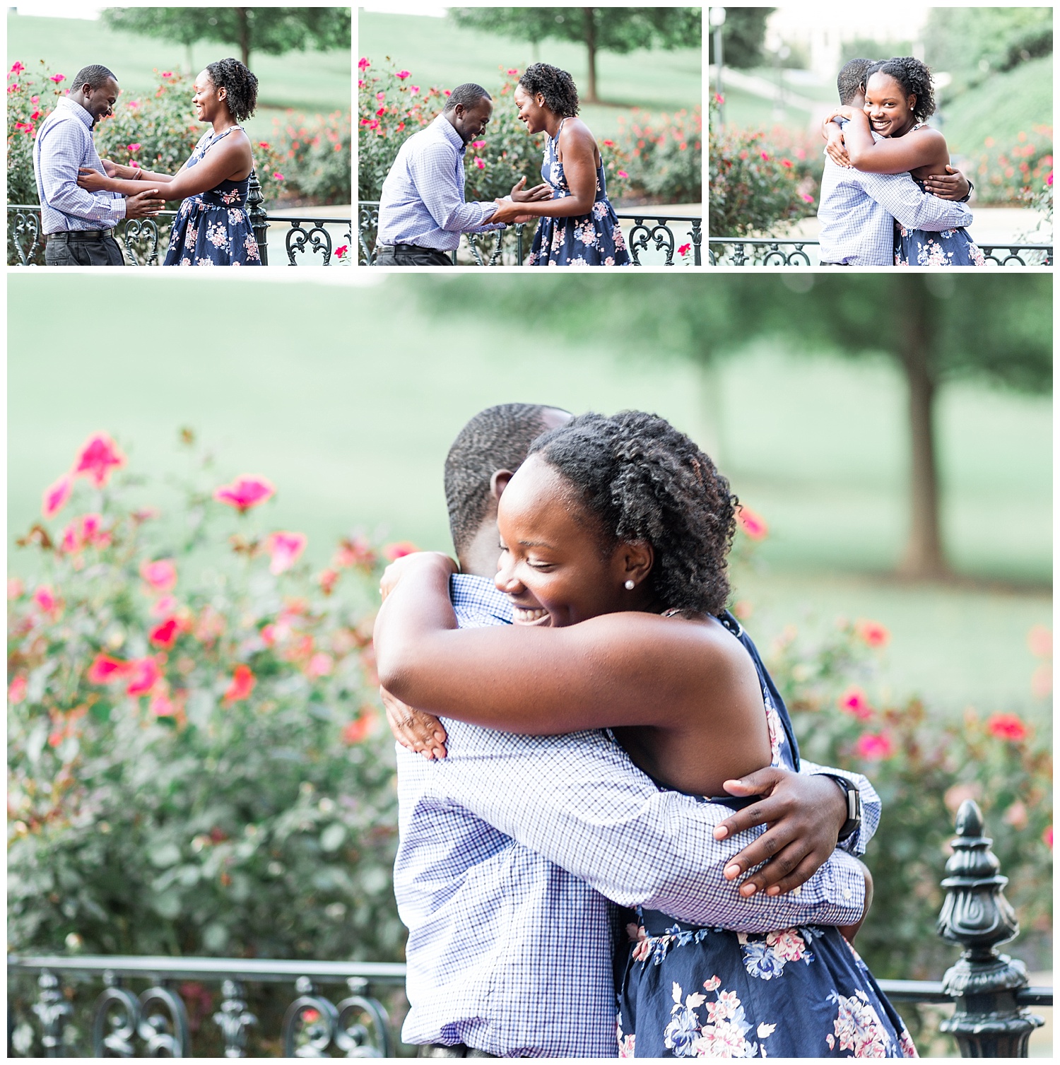 Virginia State Capitol engagement session - Cherise + Jeremy