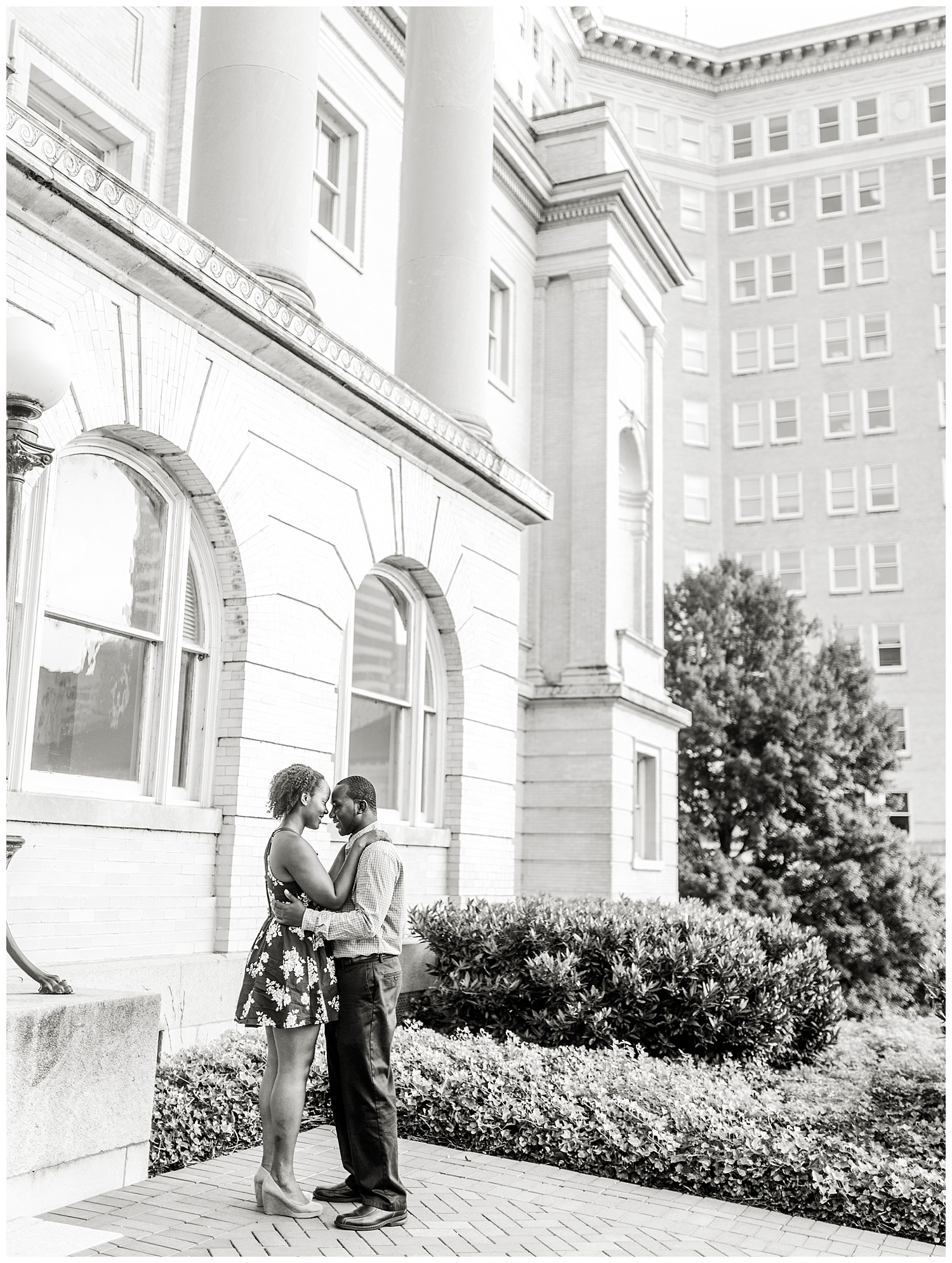 Virginia State Capitol engagement portraits - Cherise + Jeremy