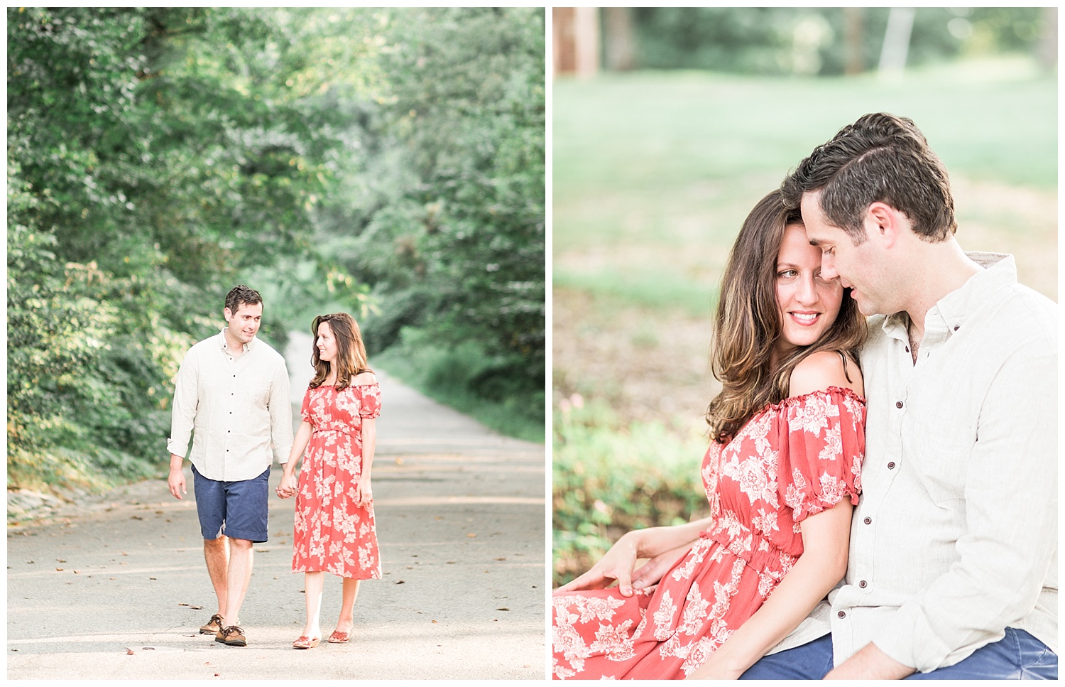 Bryan Park Richmond Engagement Photos - Marissa + Albie