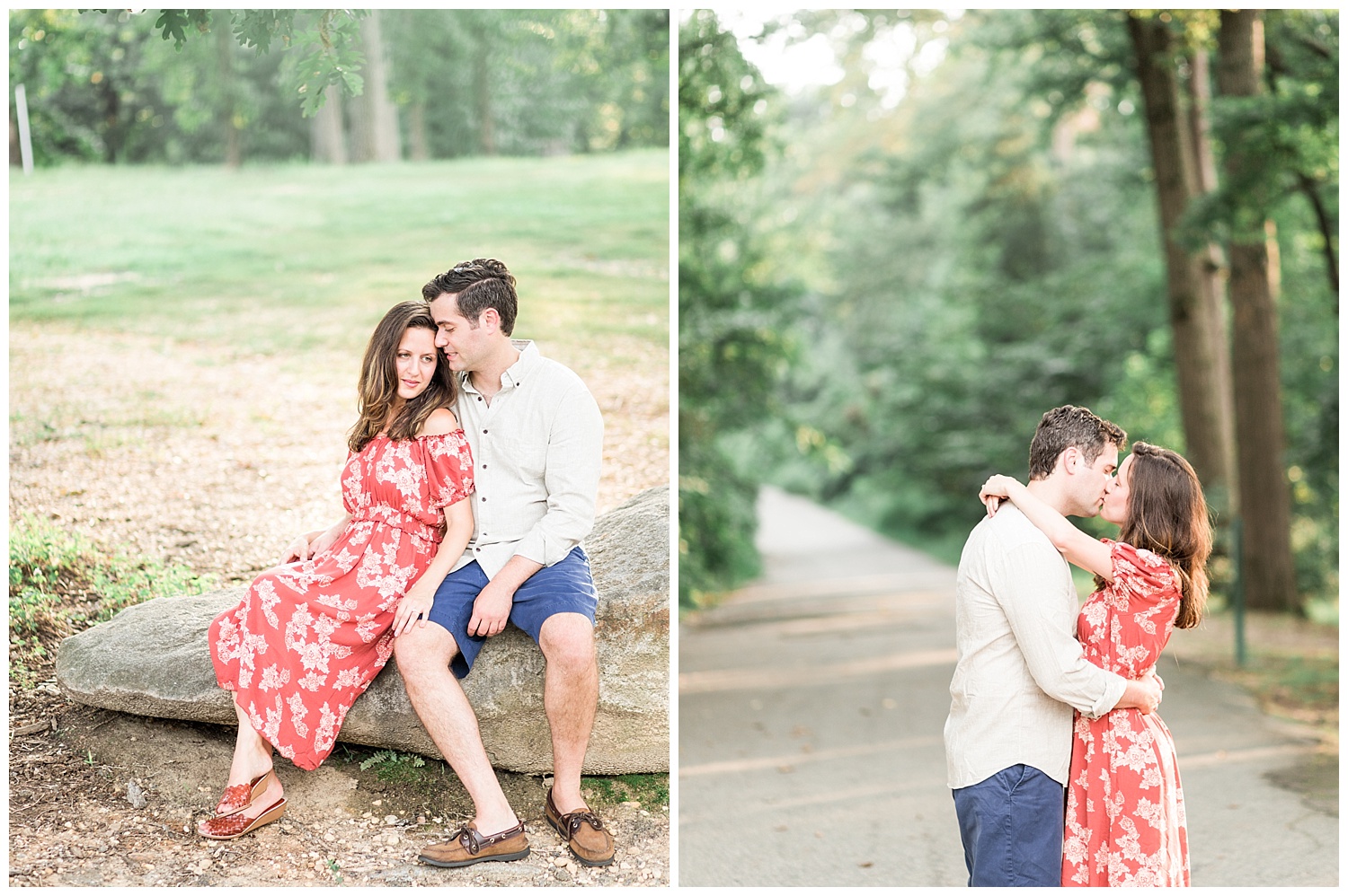 Bryan Park Richmond Engagement Photos - Marissa + Albie