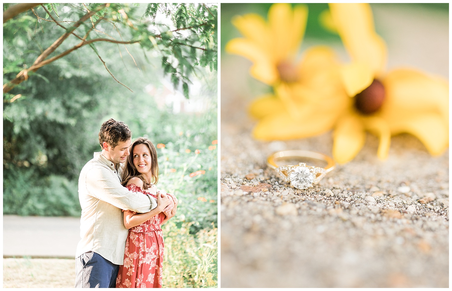 Bryan Park Richmond Engagement Photos - Marissa + Albie