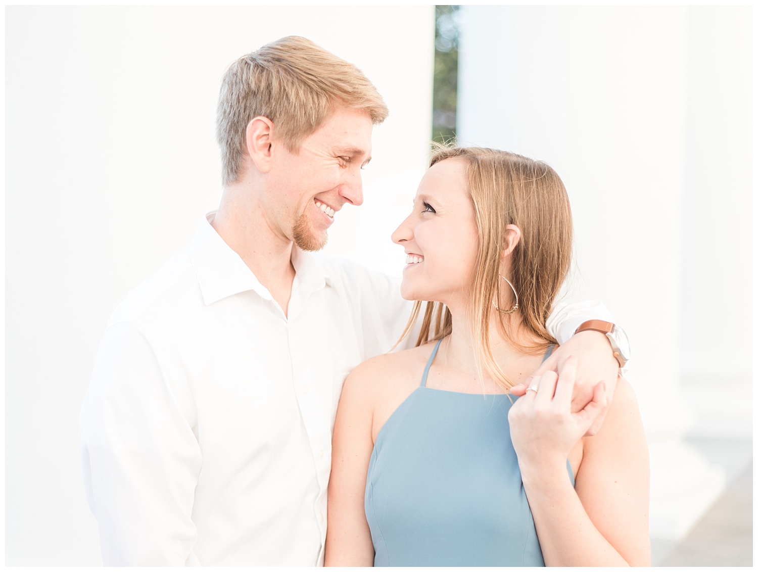 Richmond Virginia Engagement Session at the Capitol - Abigail + Greg